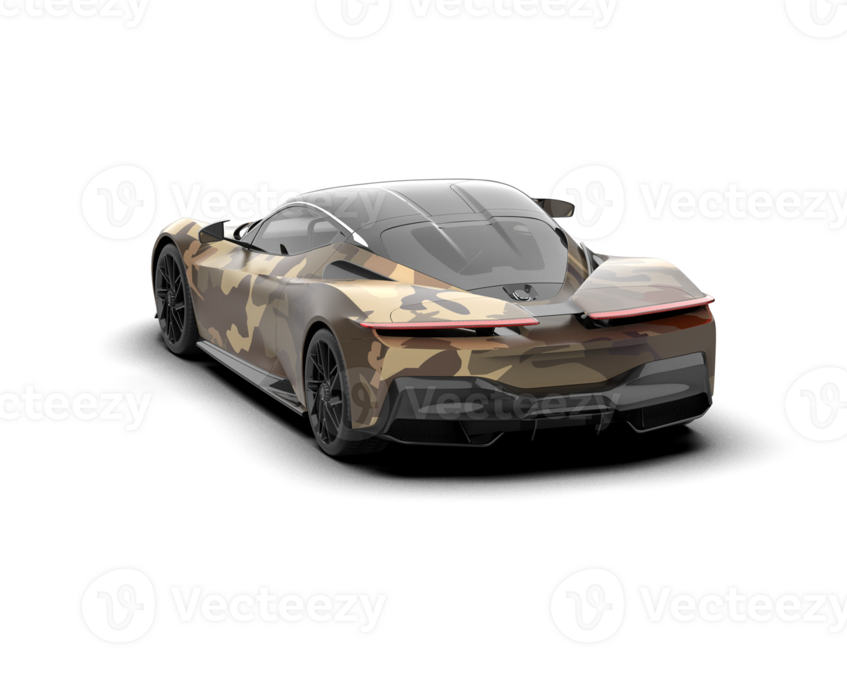 Realistic sport car isolated on background. 3d rendering - illustration png