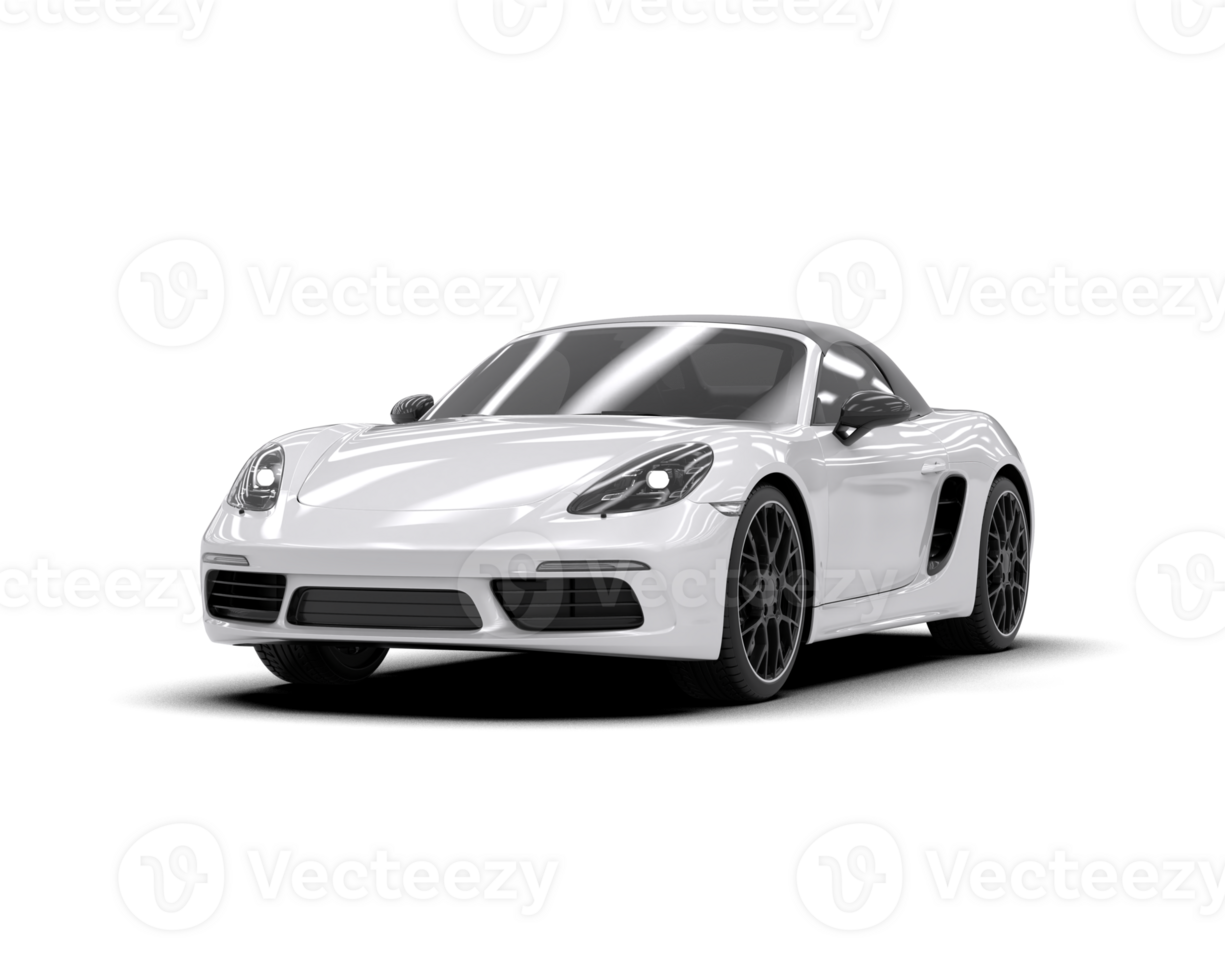 Realistic sport car isolated on background. 3d rendering - illustration png