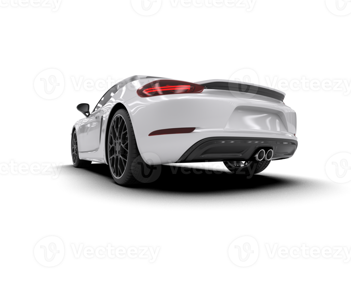 Realistic sport car isolated on background. 3d rendering - illustration png