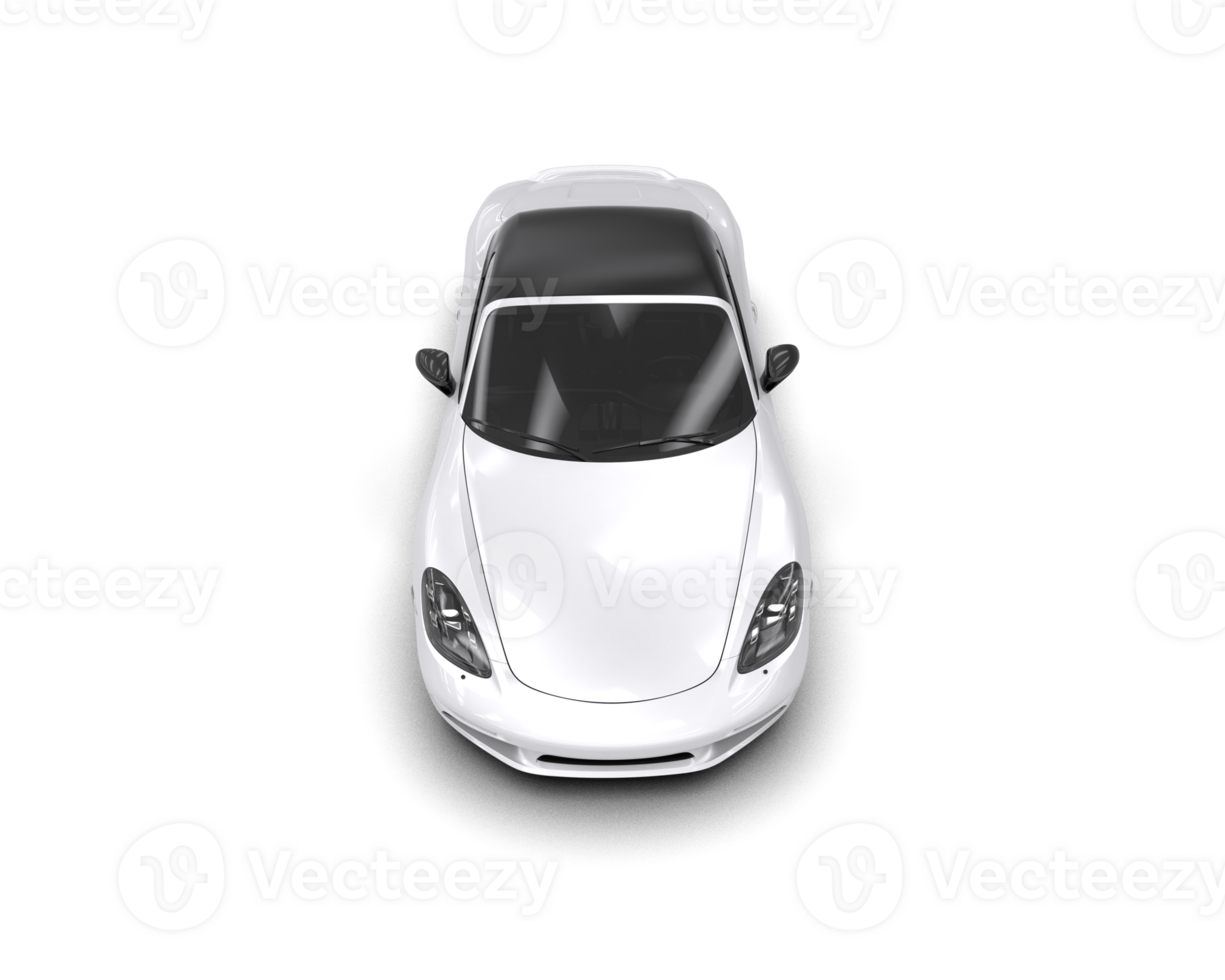 Realistic sport car isolated on background. 3d rendering - illustration png