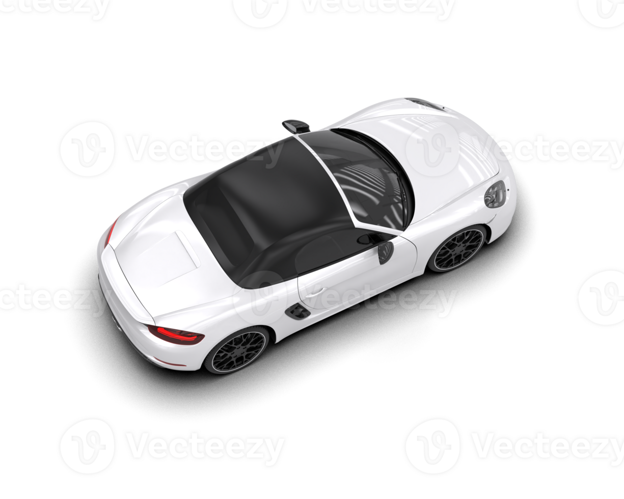 Realistic sport car isolated on background. 3d rendering - illustration png