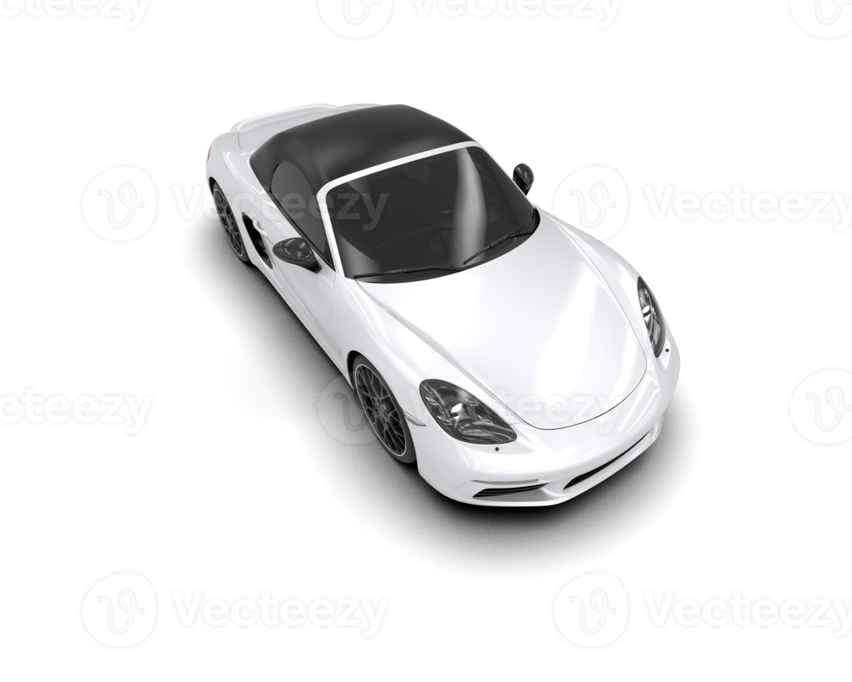 Realistic sport car isolated on background. 3d rendering - illustration png