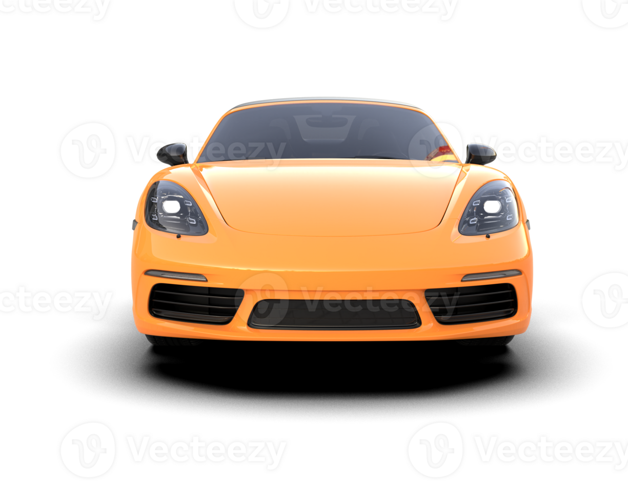 Realistic sport car isolated on background. 3d rendering - illustration png