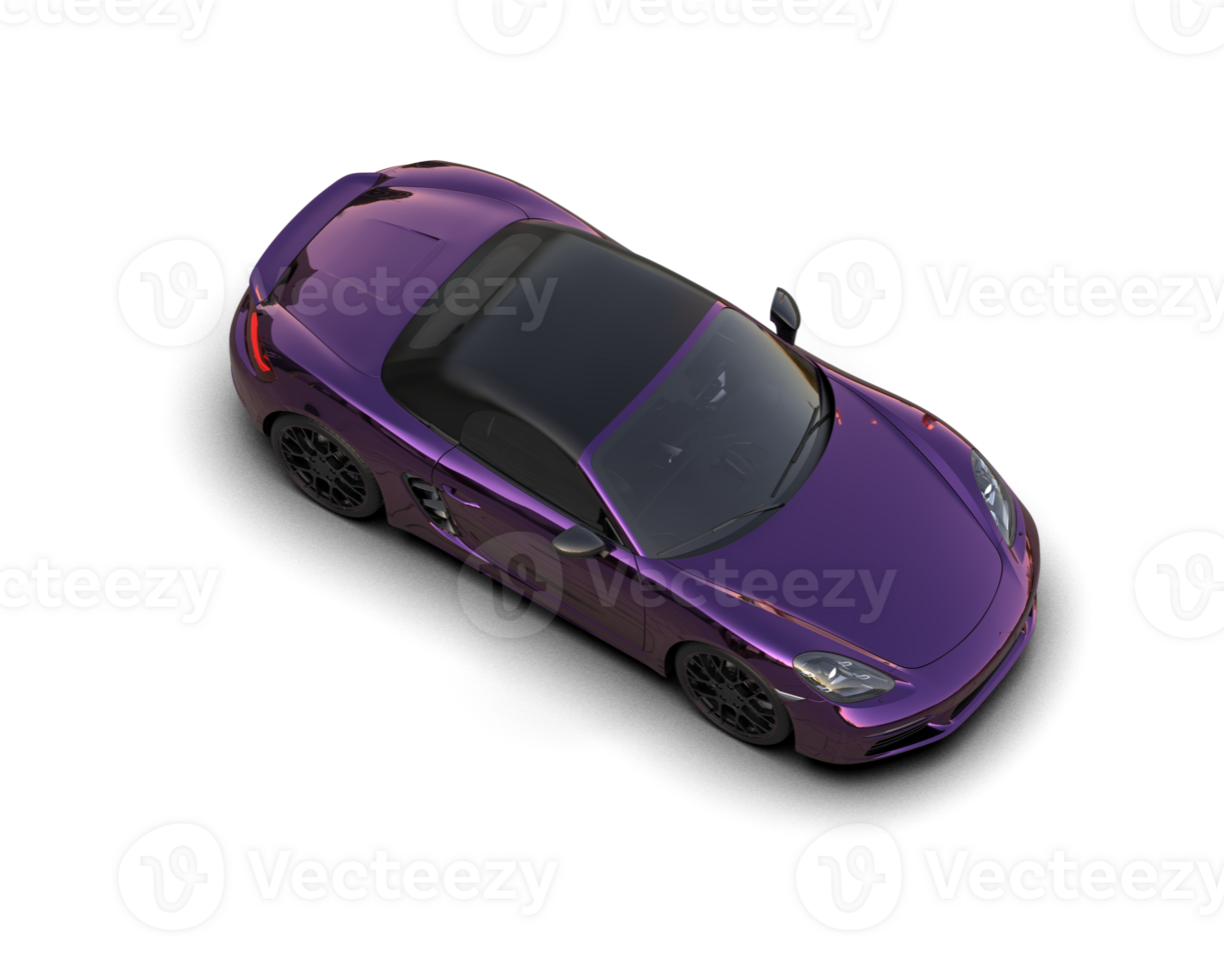 Realistic sport car isolated on background. 3d rendering - illustration png