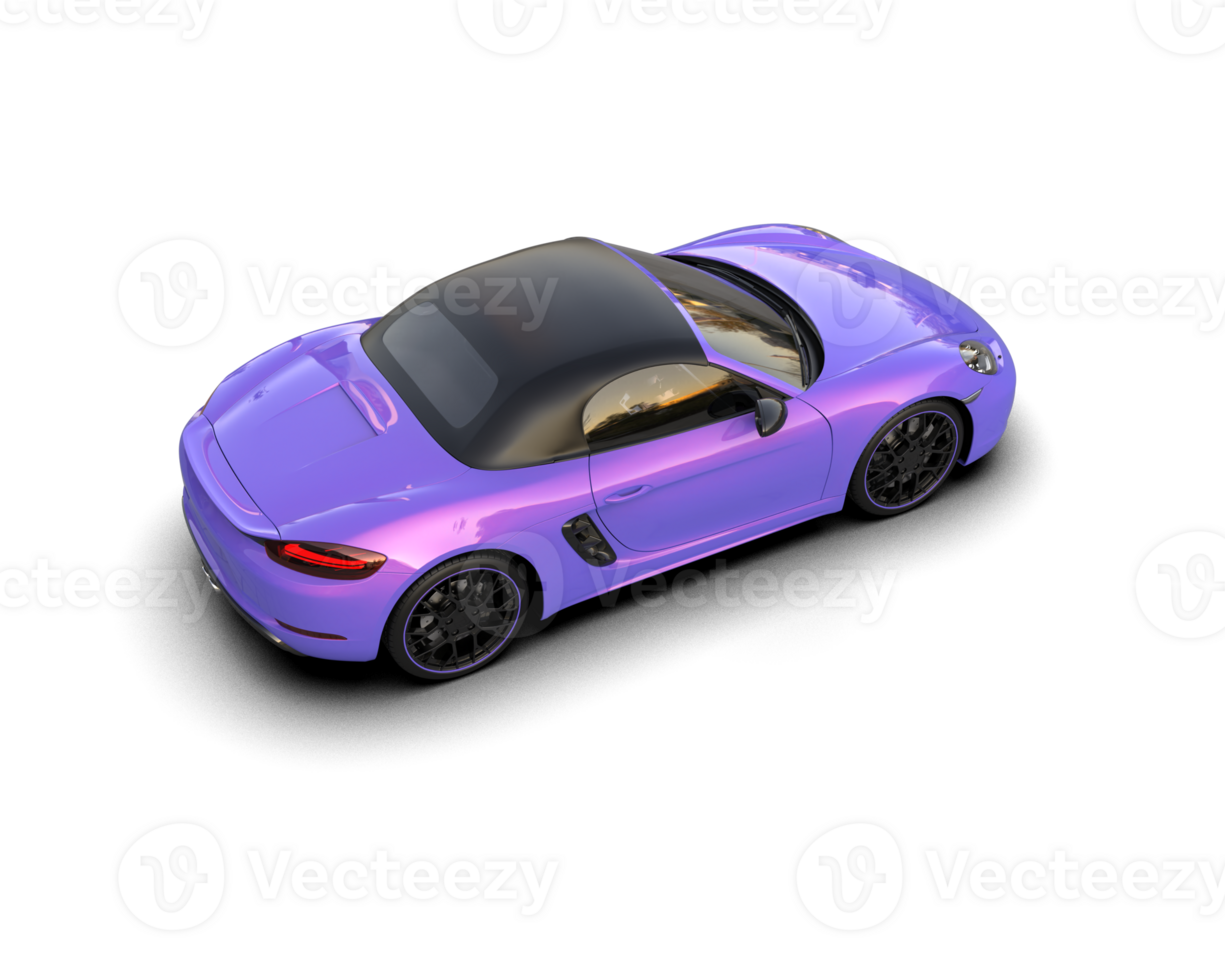 Realistic sport car isolated on background. 3d rendering - illustration png