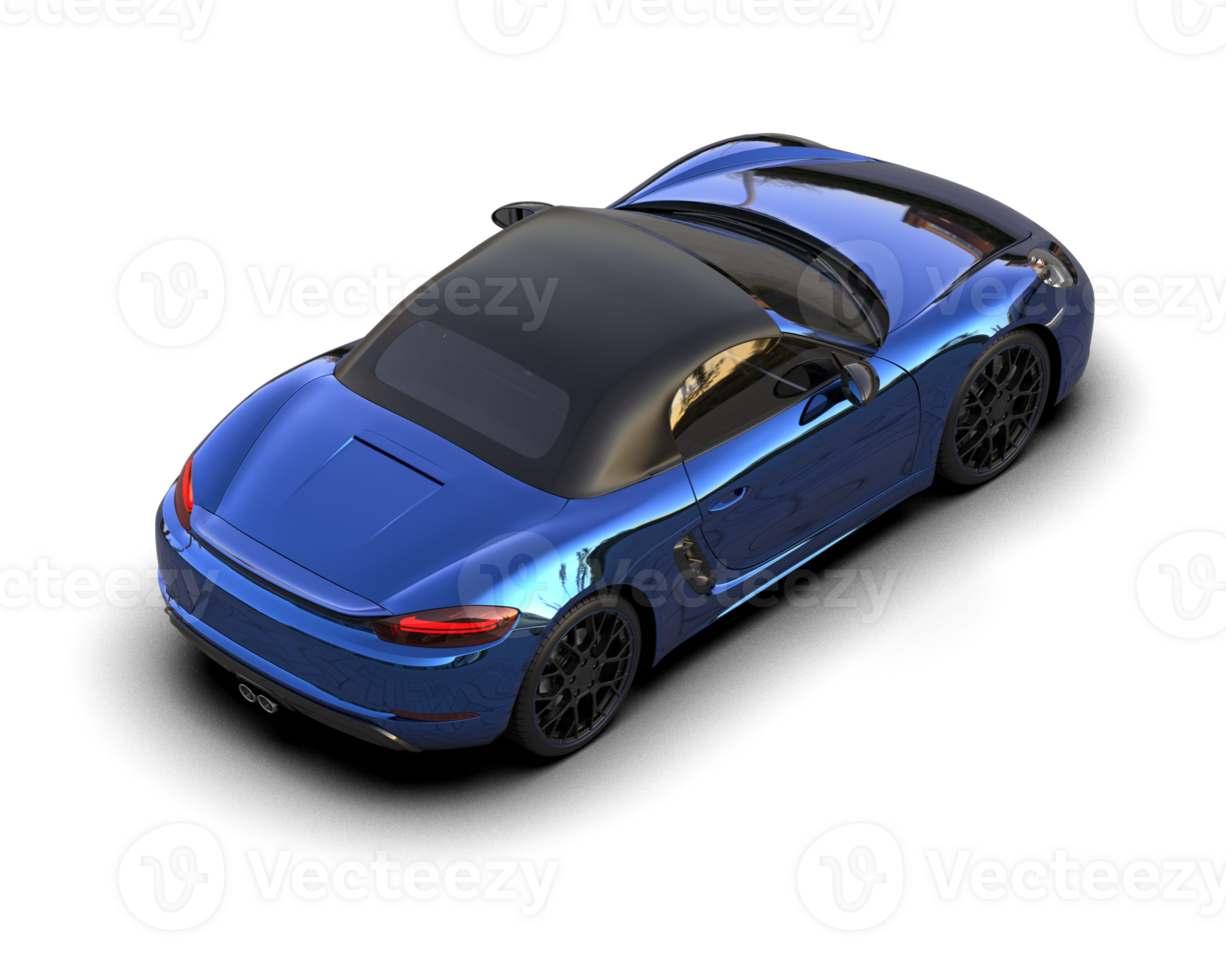Realistic sport car isolated on background. 3d rendering - illustration png