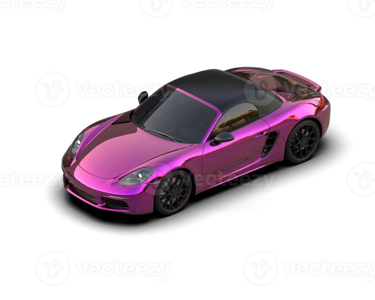 Realistic sport car isolated on background. 3d rendering - illustration png