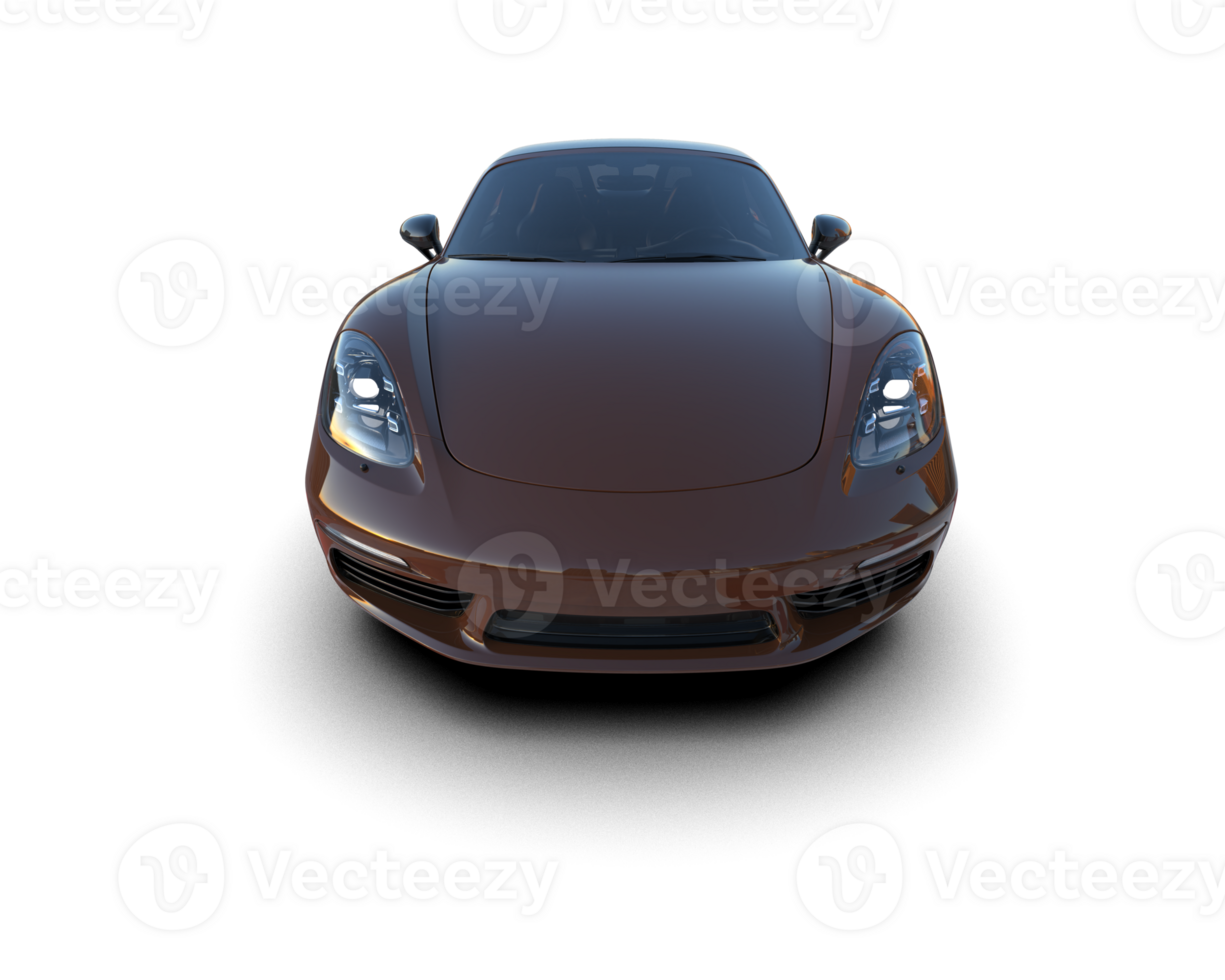 Realistic sport car isolated on background. 3d rendering - illustration png
