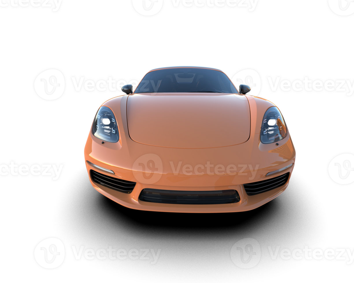 Realistic sport car isolated on background. 3d rendering - illustration png