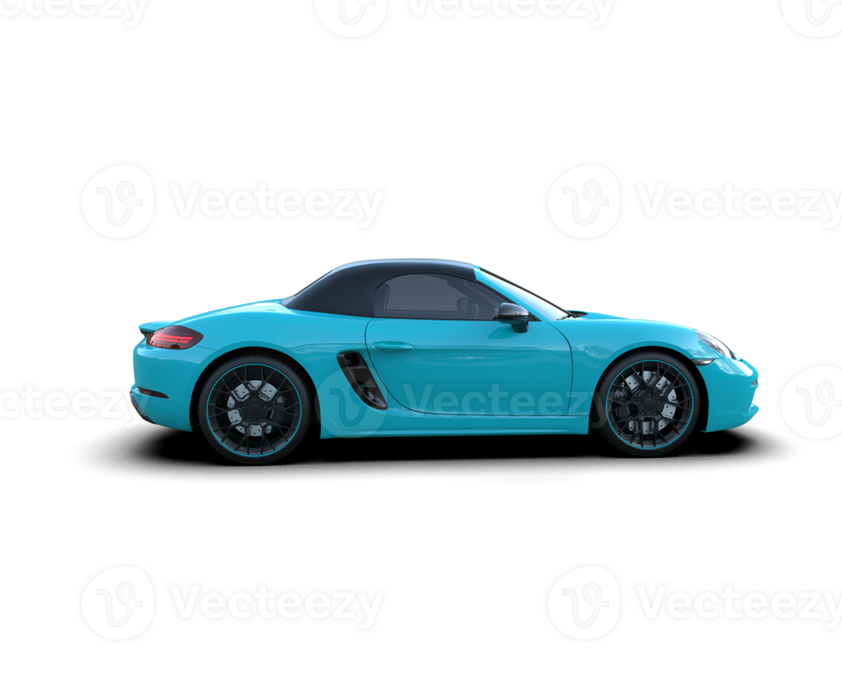 Realistic sport car isolated on background. 3d rendering - illustration png