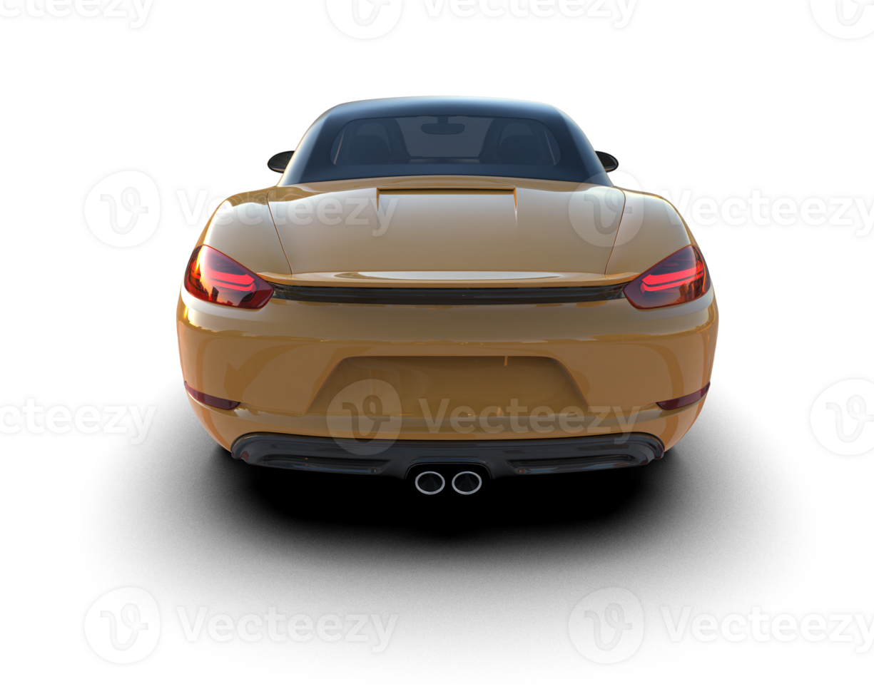 Realistic sport car isolated on background. 3d rendering - illustration png