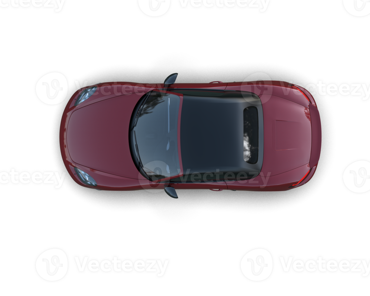 Realistic sport car isolated on background. 3d rendering - illustration png