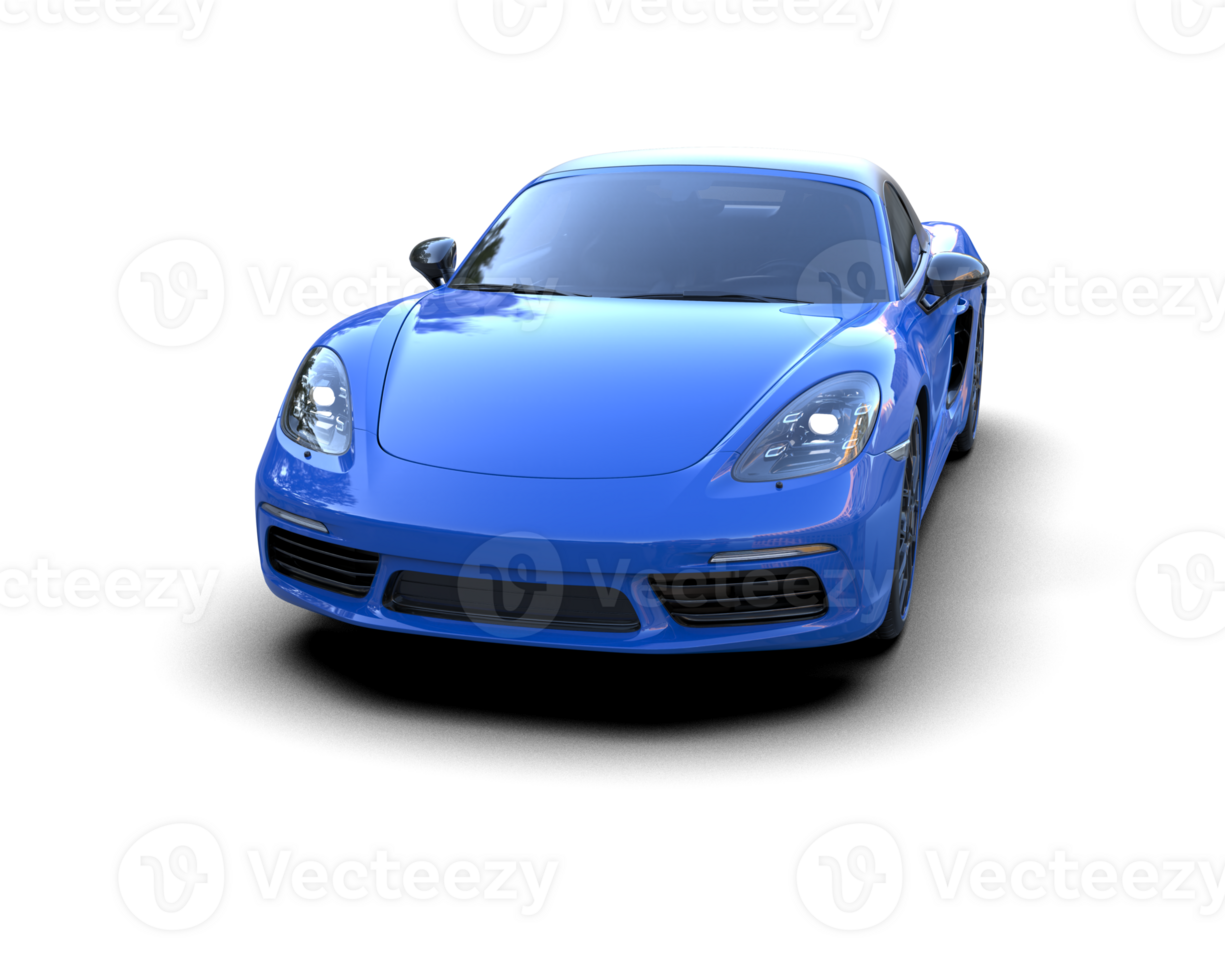 Realistic sport car isolated on background. 3d rendering - illustration png