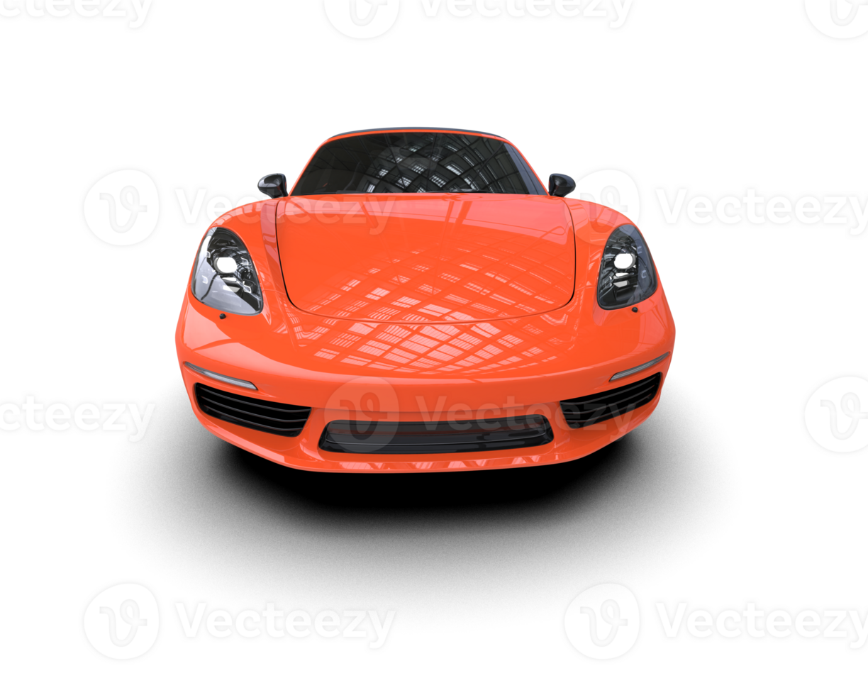 Realistic sport car isolated on background. 3d rendering - illustration png