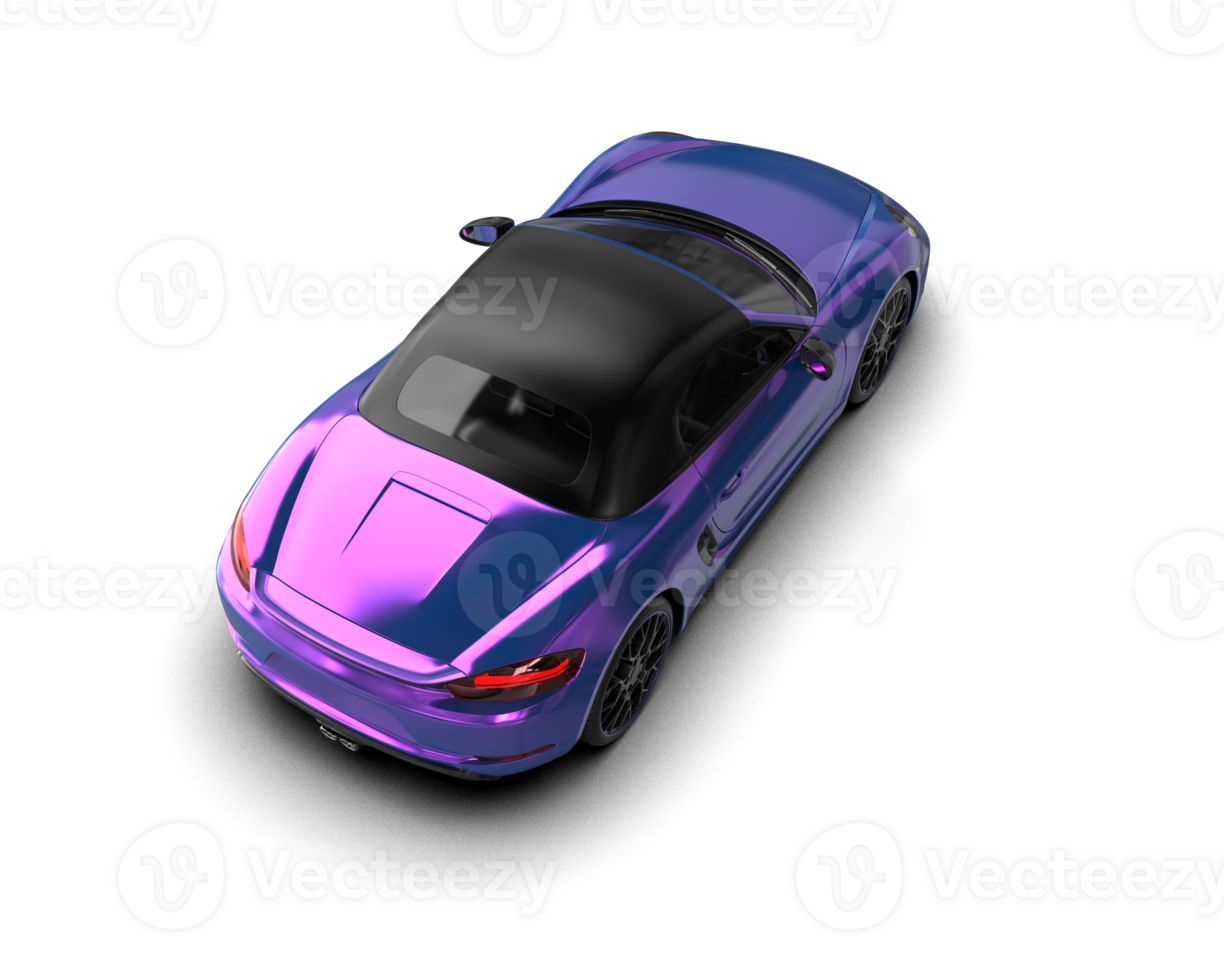 Realistic sport car isolated on background. 3d rendering - illustration png