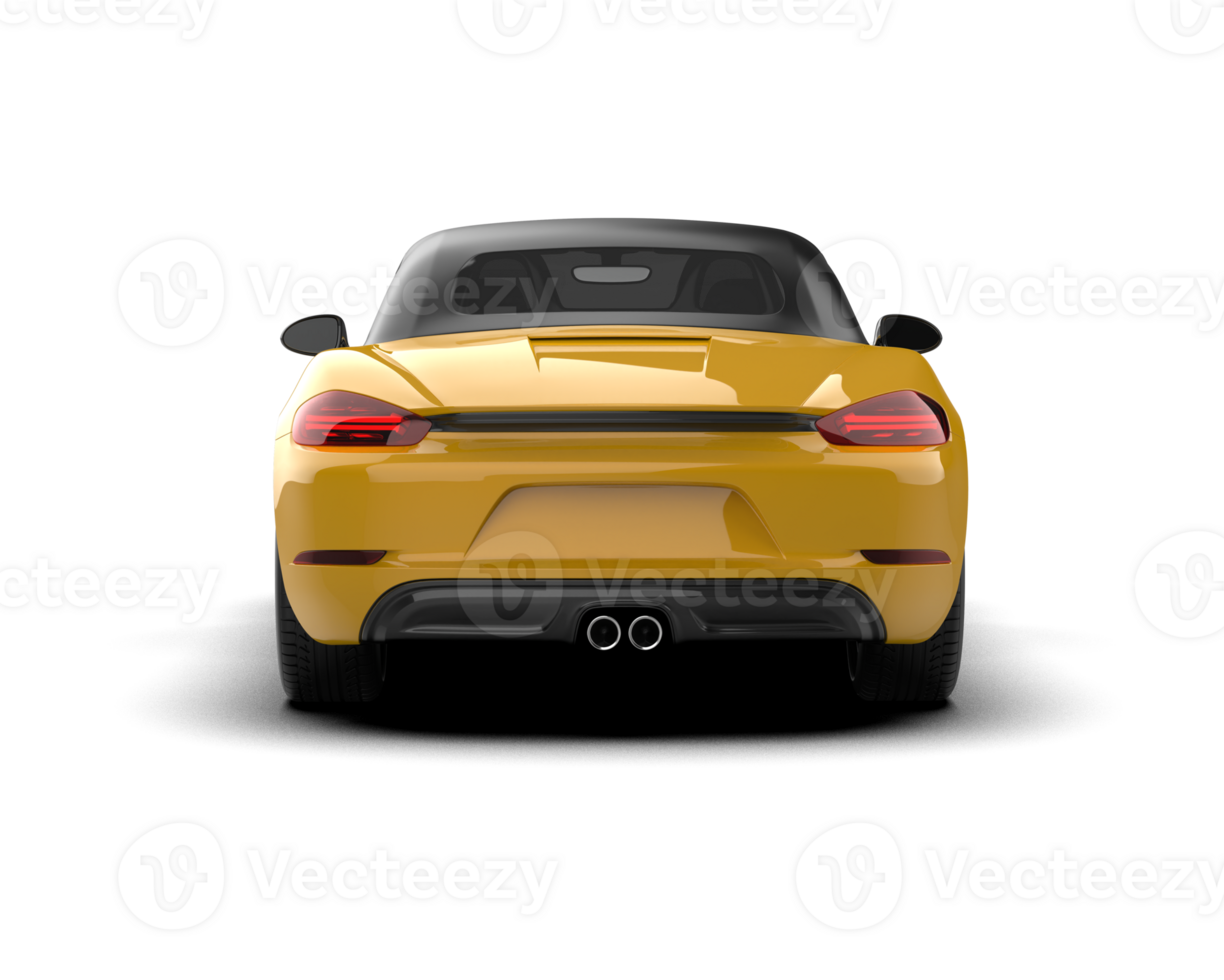 Realistic sport car isolated on background. 3d rendering - illustration png