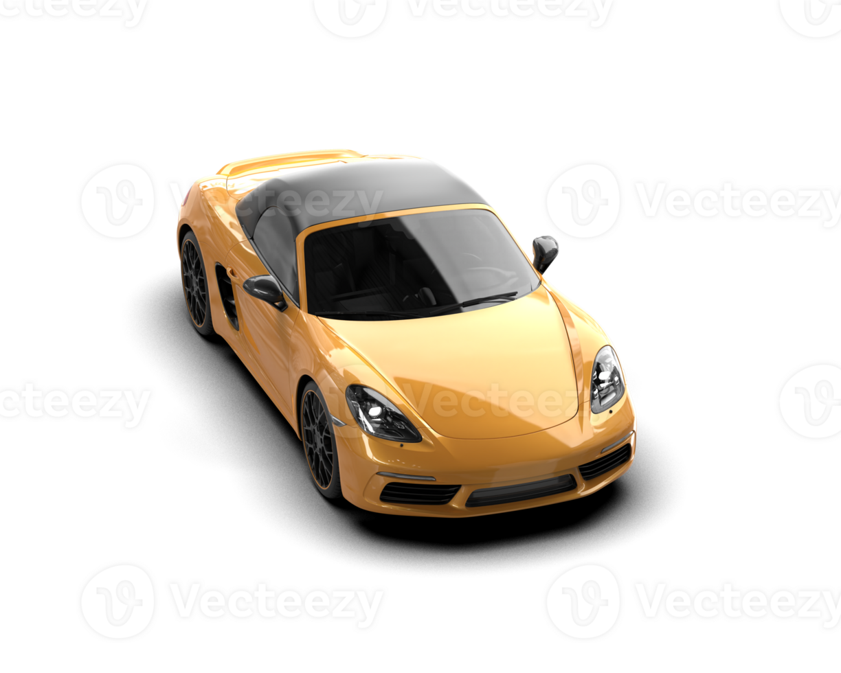 Realistic sport car isolated on background. 3d rendering - illustration png