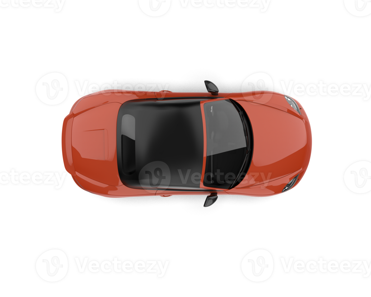 Realistic sport car isolated on background. 3d rendering - illustration png