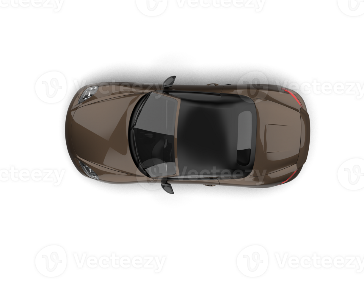 Realistic sport car isolated on background. 3d rendering - illustration png