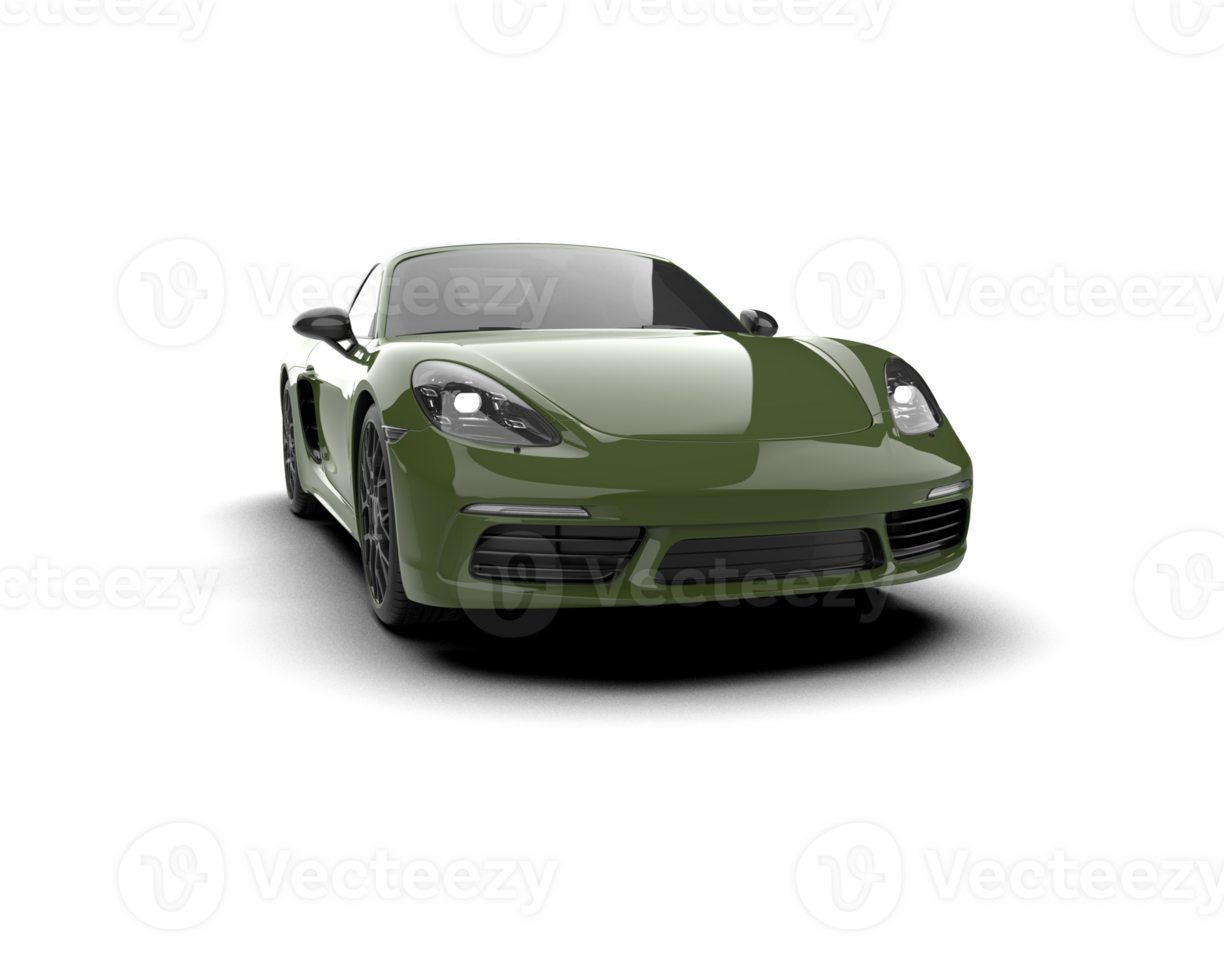 Realistic sport car isolated on background. 3d rendering - illustration png