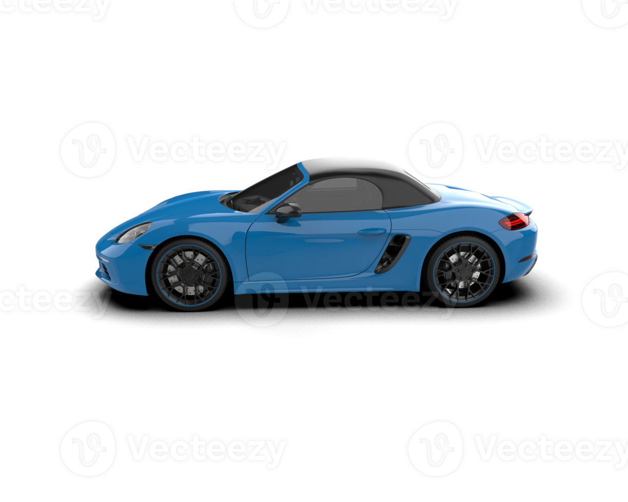 Realistic sport car isolated on background. 3d rendering - illustration png