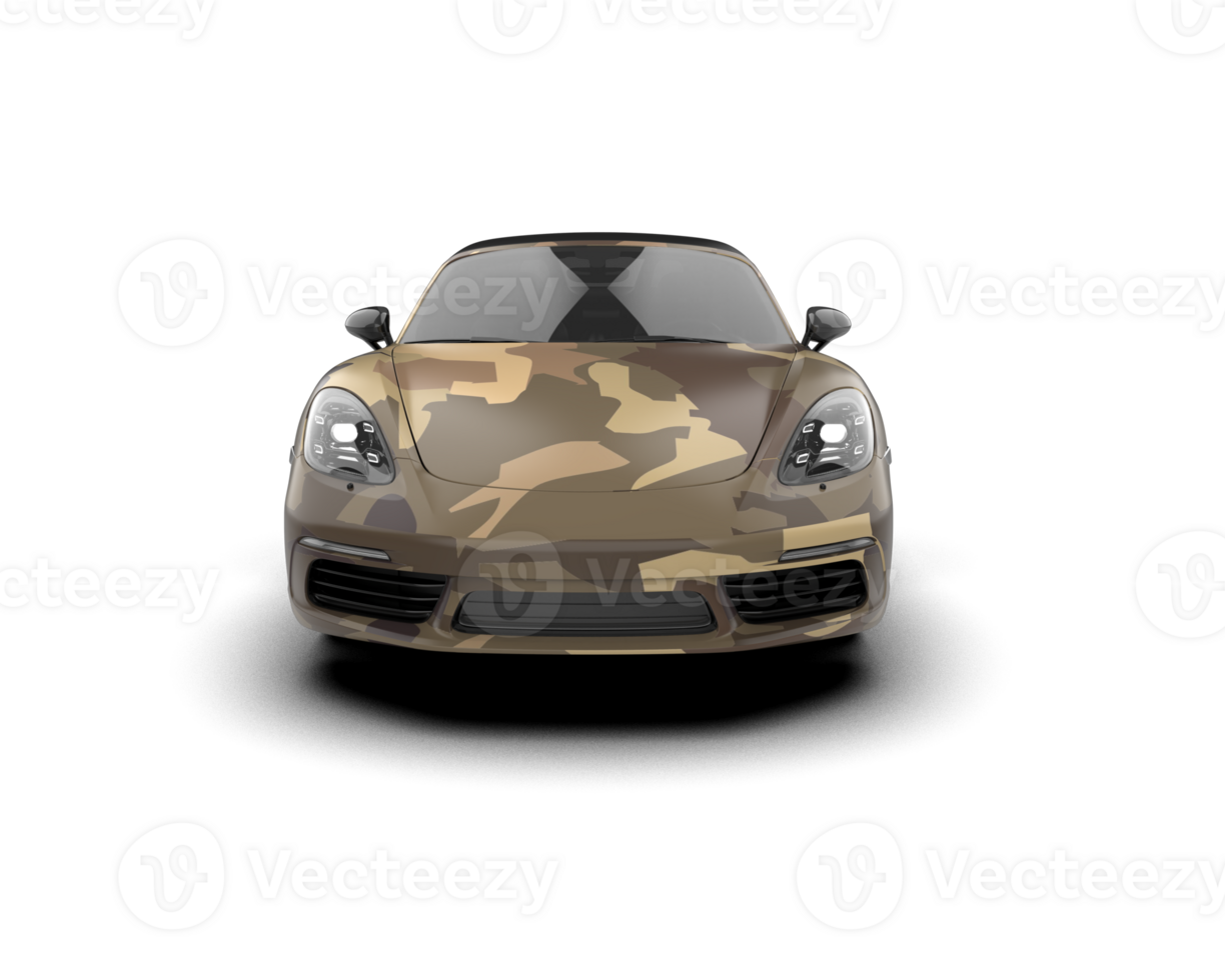 Realistic sport car isolated on background. 3d rendering - illustration png
