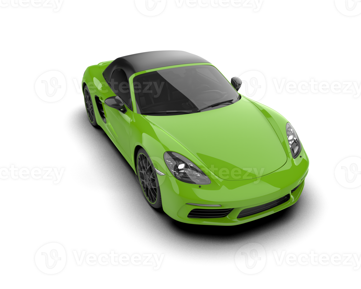 Realistic sport car isolated on background. 3d rendering - illustration png
