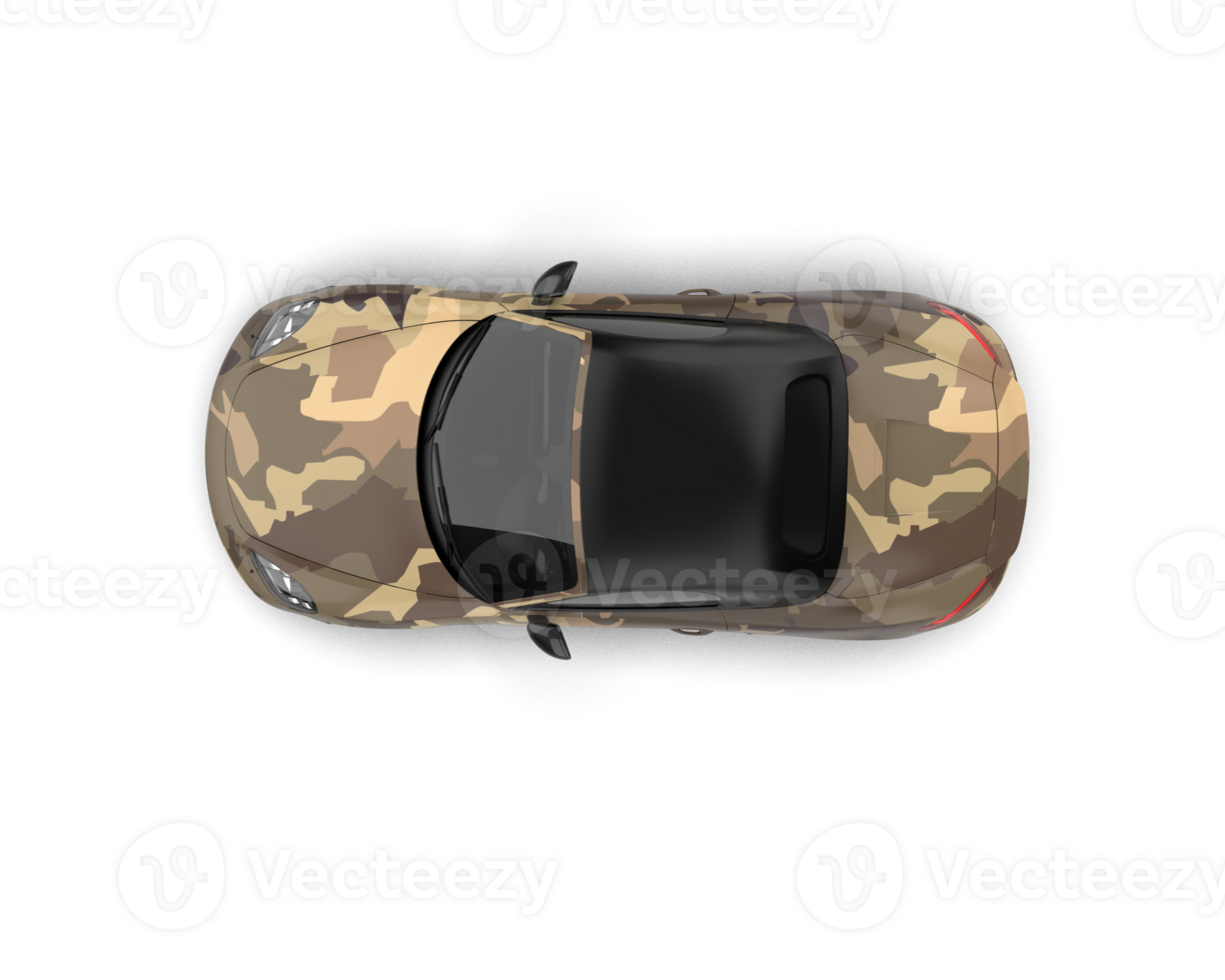 Realistic sport car isolated on background. 3d rendering - illustration png