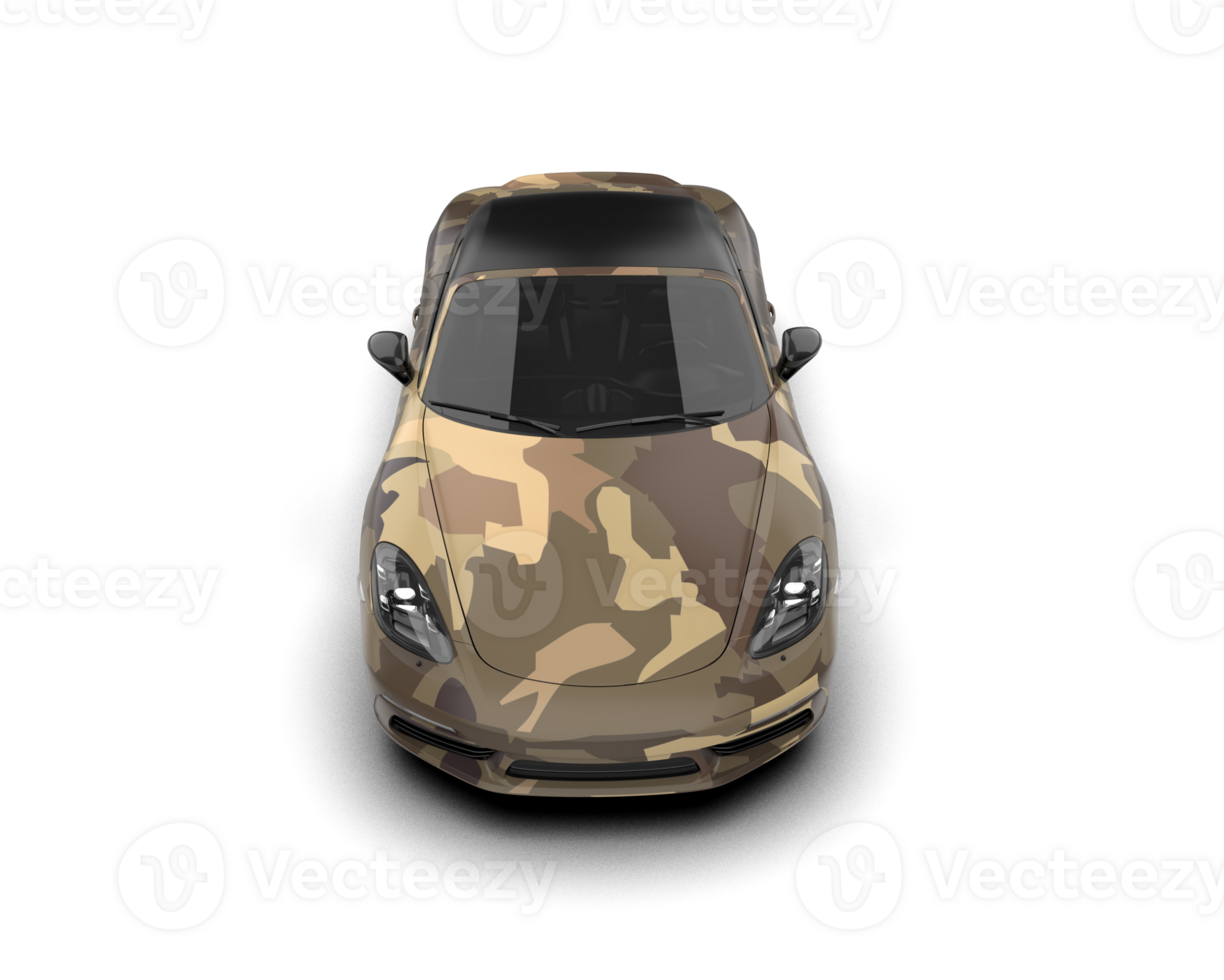 Realistic sport car isolated on background. 3d rendering - illustration png