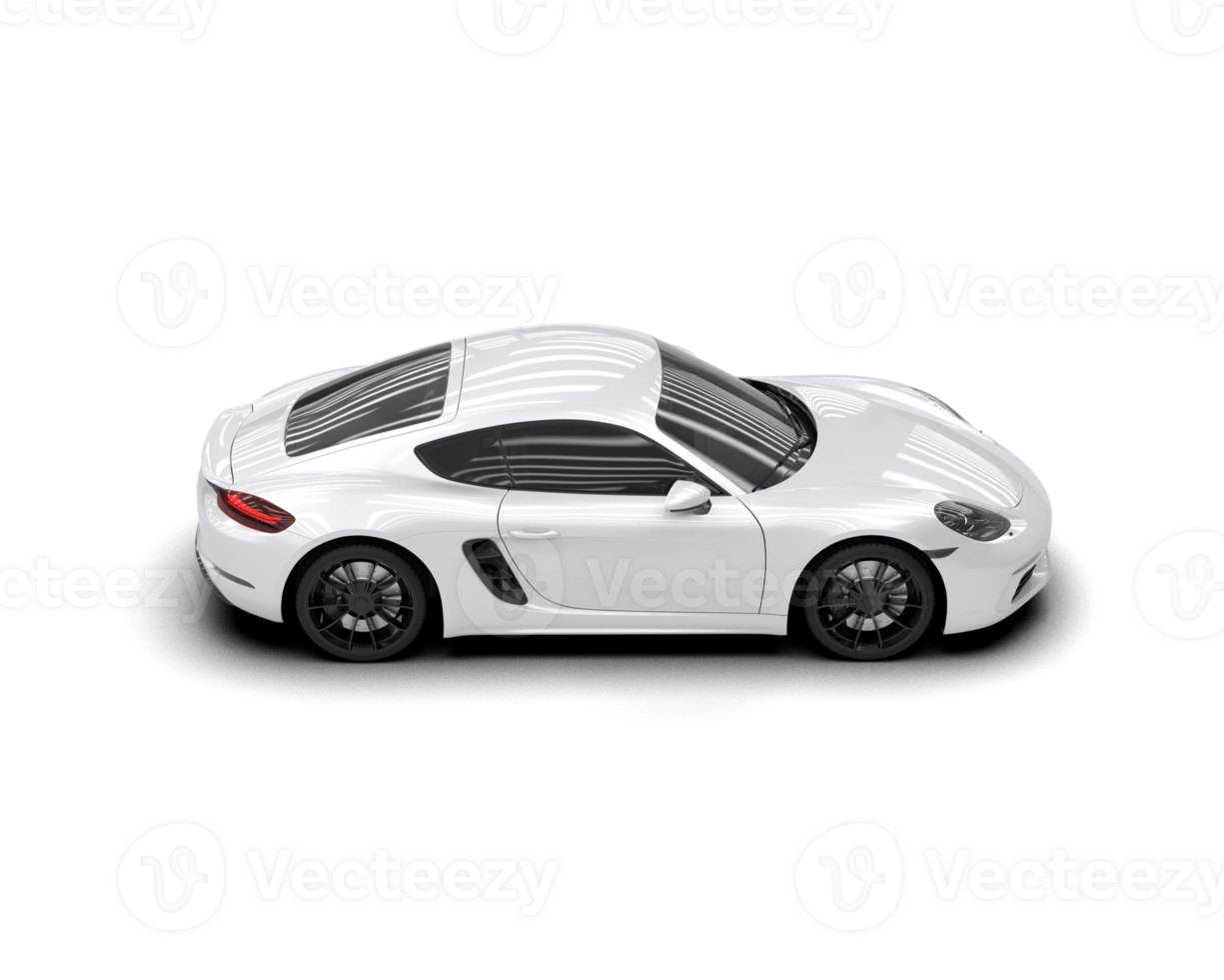 Realistic sport car isolated on background. 3d rendering - illustration png