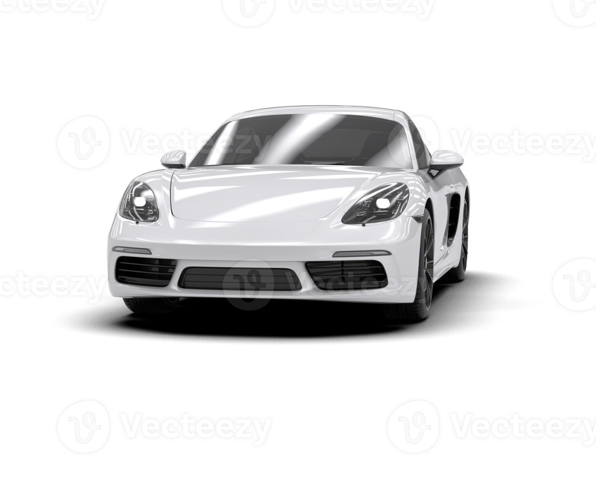 Realistic sport car isolated on background. 3d rendering - illustration png