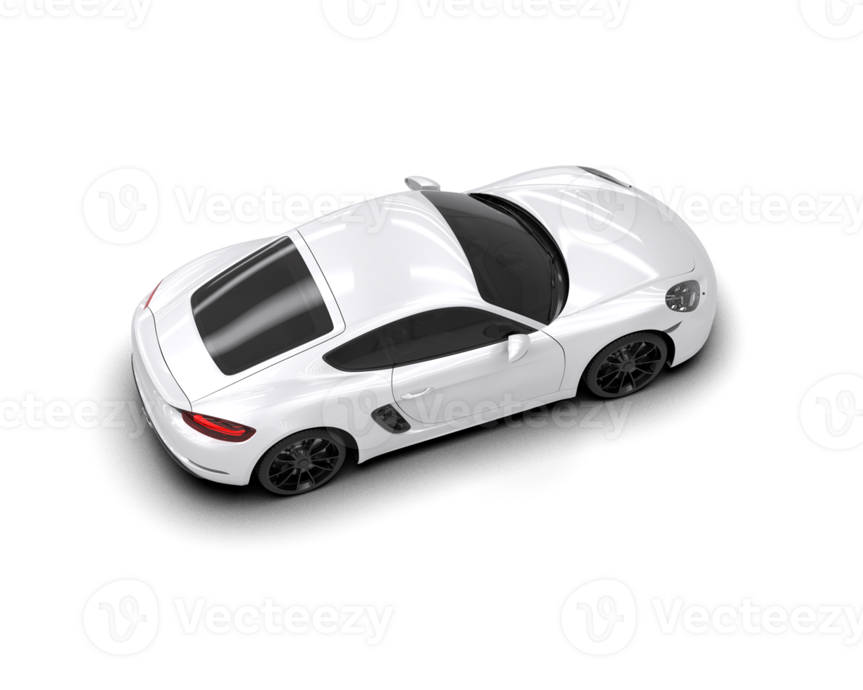 Realistic sport car isolated on background. 3d rendering - illustration png