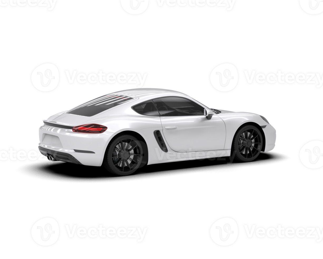 Realistic sport car isolated on background. 3d rendering - illustration png