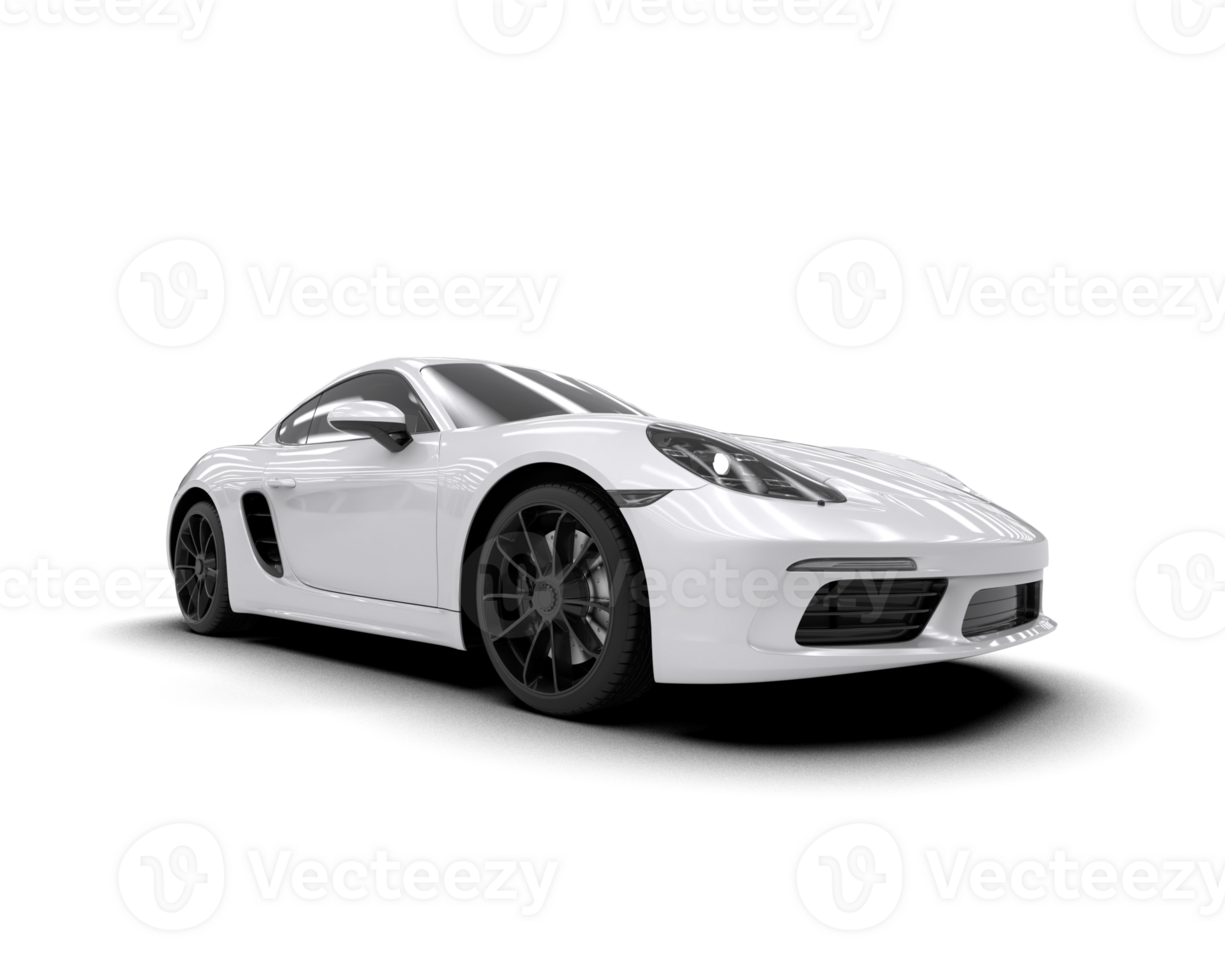 Realistic sport car isolated on background. 3d rendering - illustration png