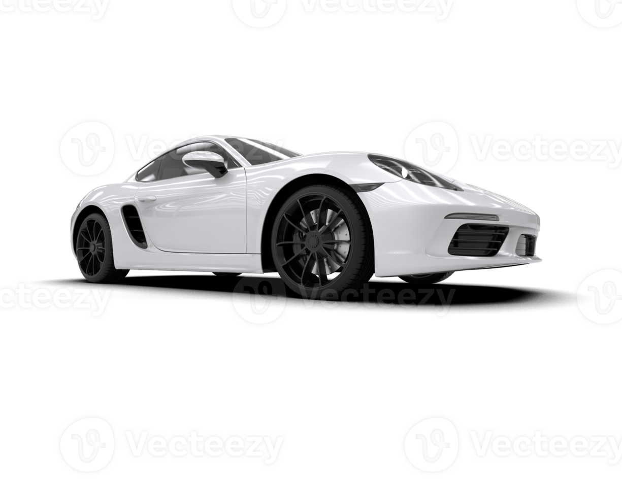 Realistic sport car isolated on background. 3d rendering - illustration png