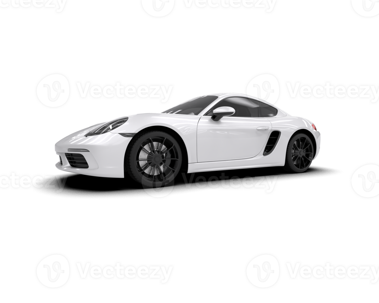 Realistic sport car isolated on background. 3d rendering - illustration png