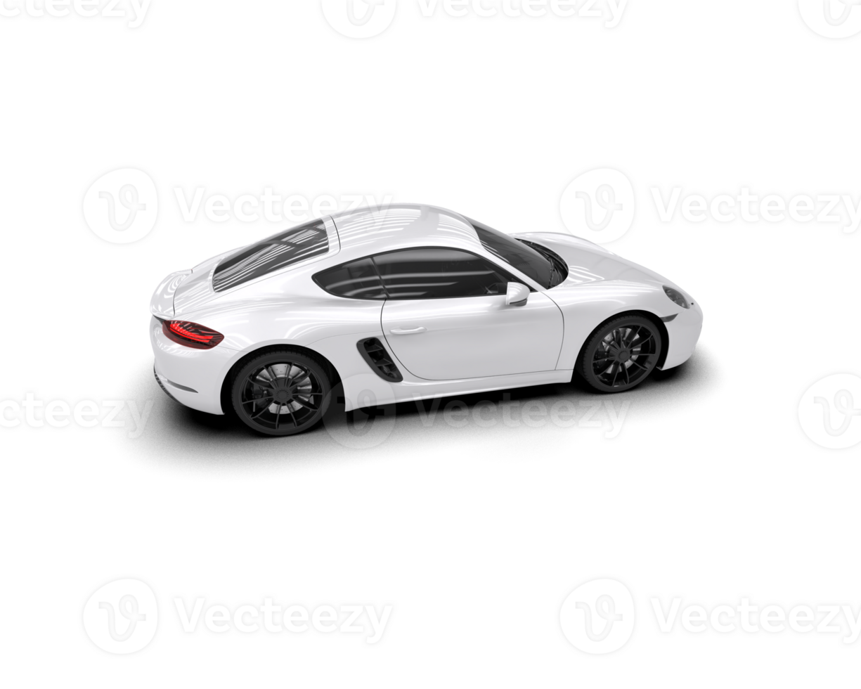 Realistic sport car isolated on background. 3d rendering - illustration png