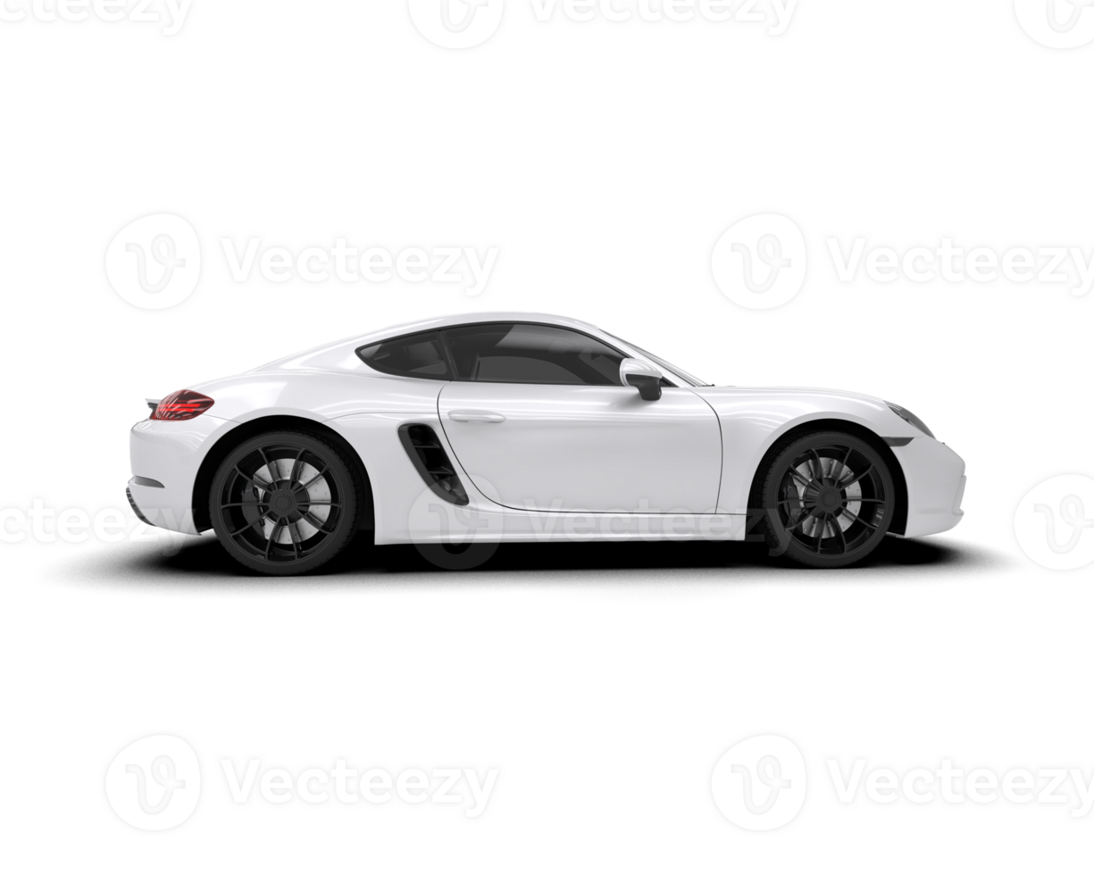 Realistic sport car isolated on background. 3d rendering - illustration png