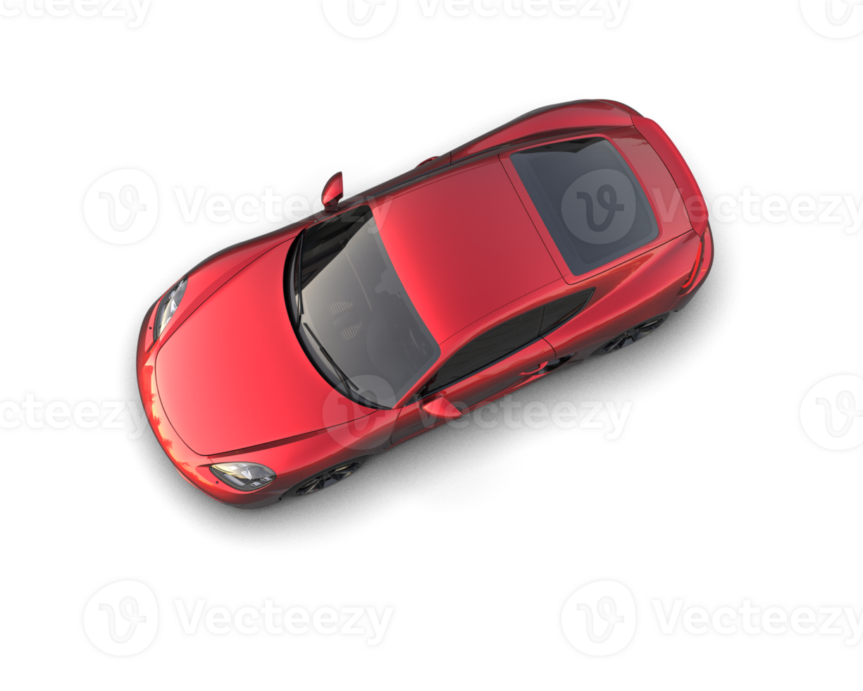 Realistic sport car isolated on background. 3d rendering - illustration png