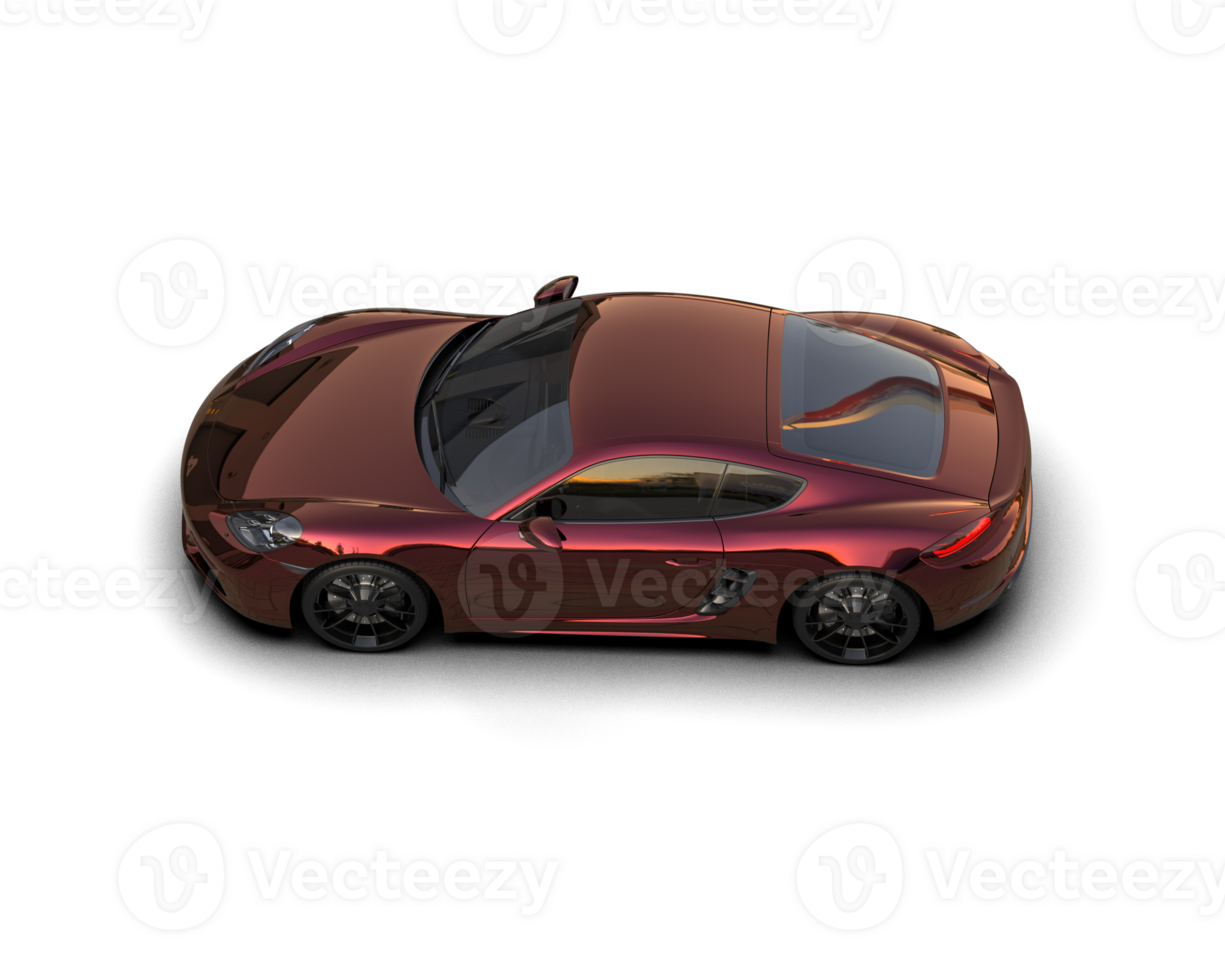 Realistic sport car isolated on background. 3d rendering - illustration png