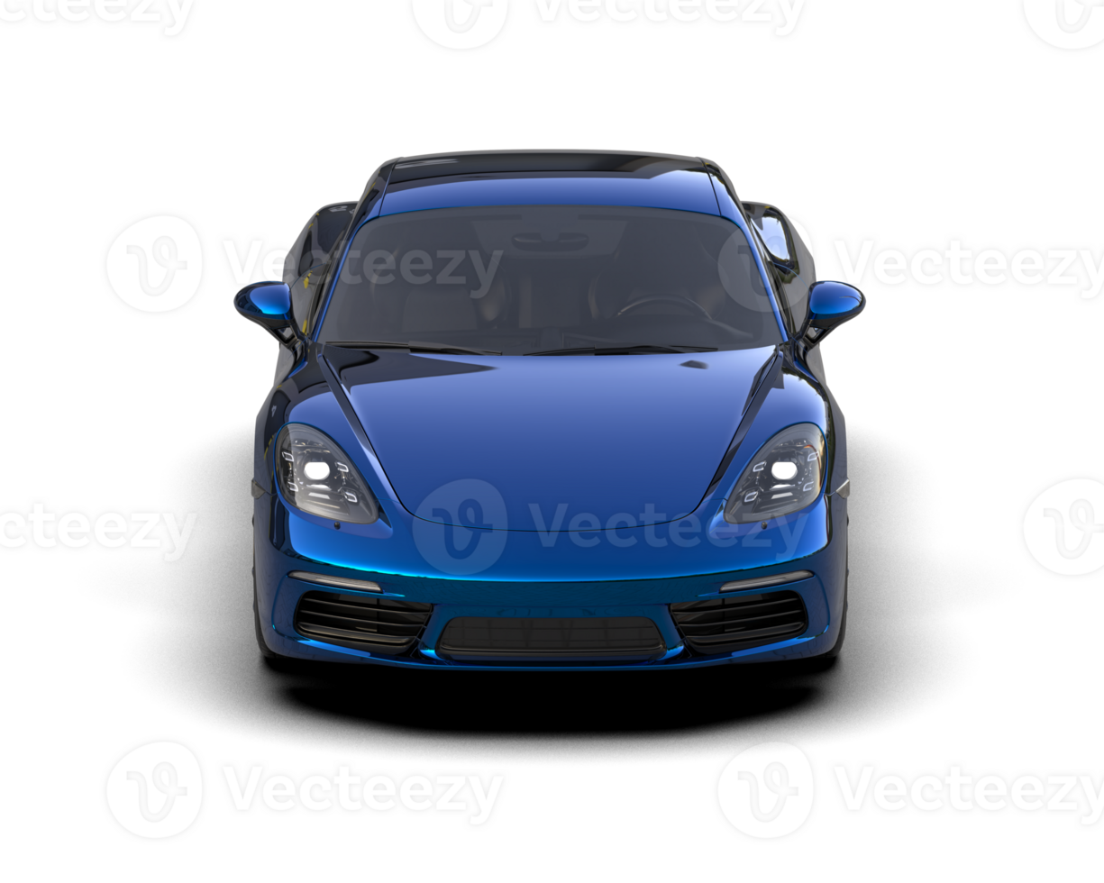 Realistic sport car isolated on background. 3d rendering - illustration png