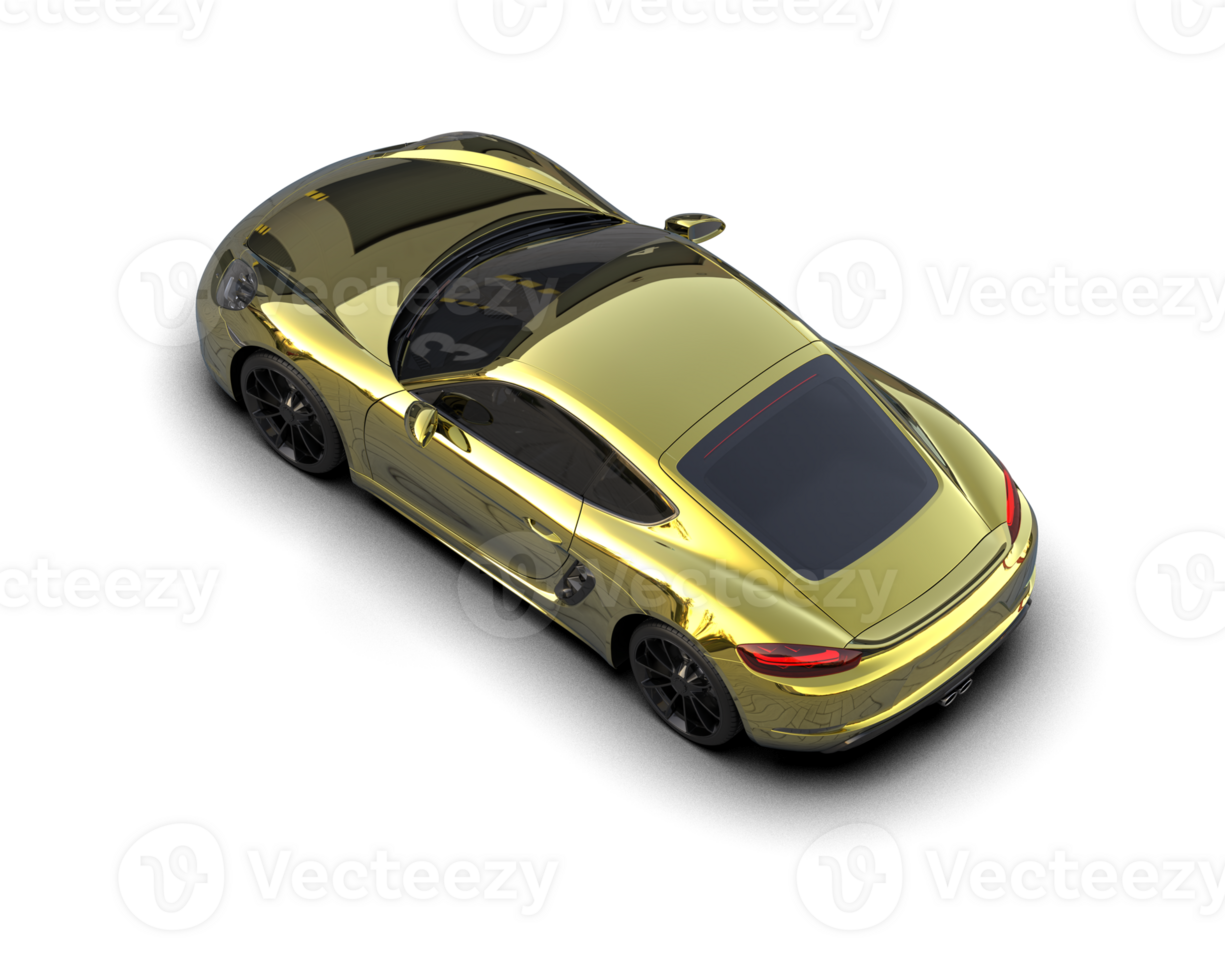 Realistic sport car isolated on background. 3d rendering - illustration png