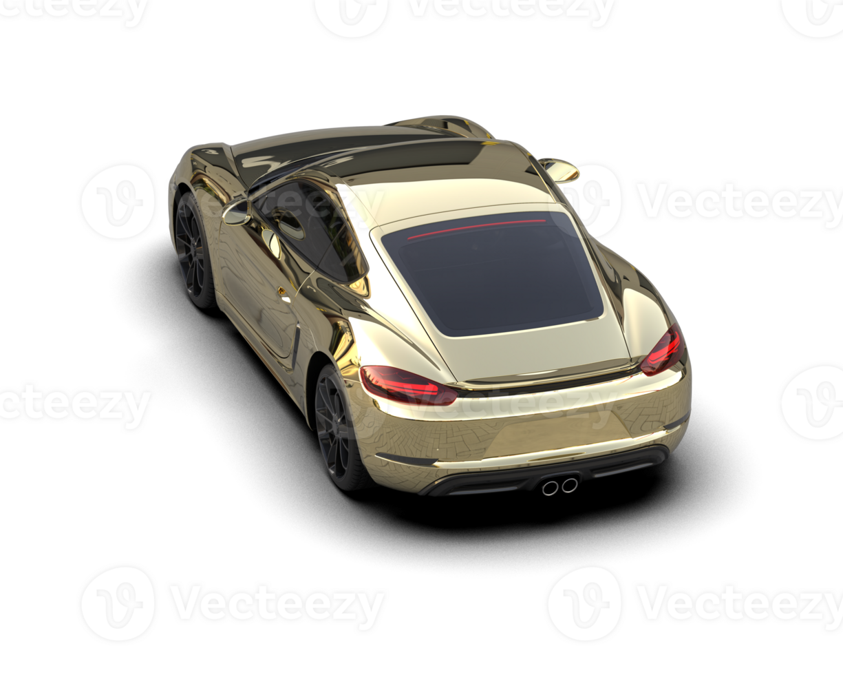 Realistic sport car isolated on background. 3d rendering - illustration png
