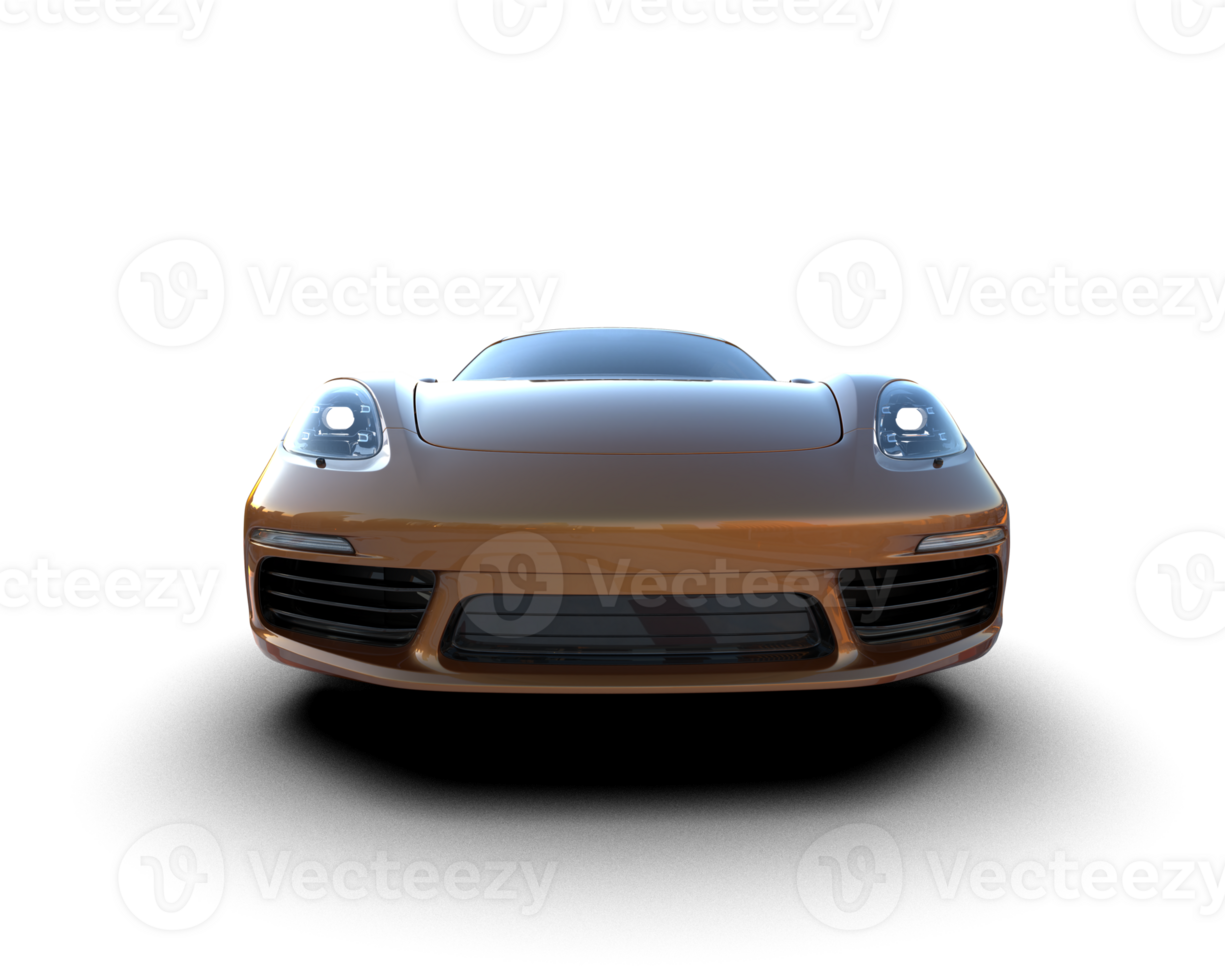 Realistic sport car isolated on background. 3d rendering - illustration png