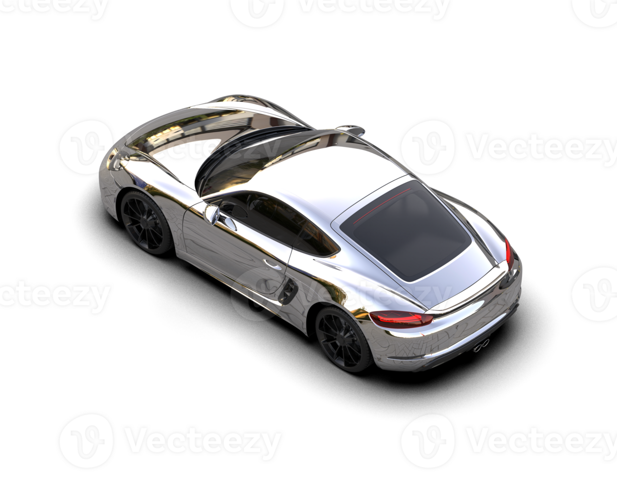 Realistic sport car isolated on background. 3d rendering - illustration png