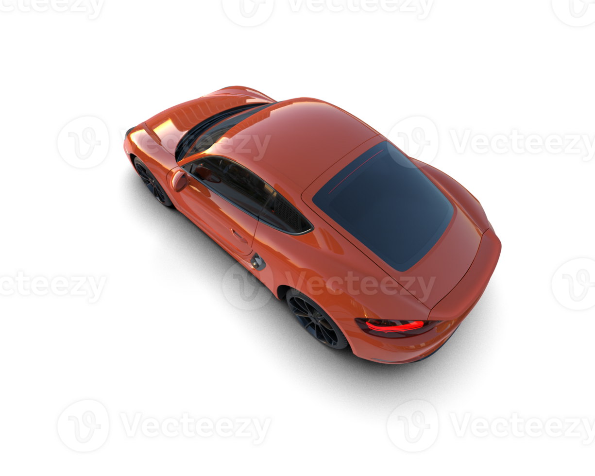 Realistic sport car isolated on background. 3d rendering - illustration png