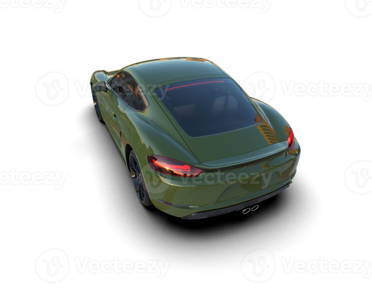 Realistic sport car isolated on background. 3d rendering - illustration png