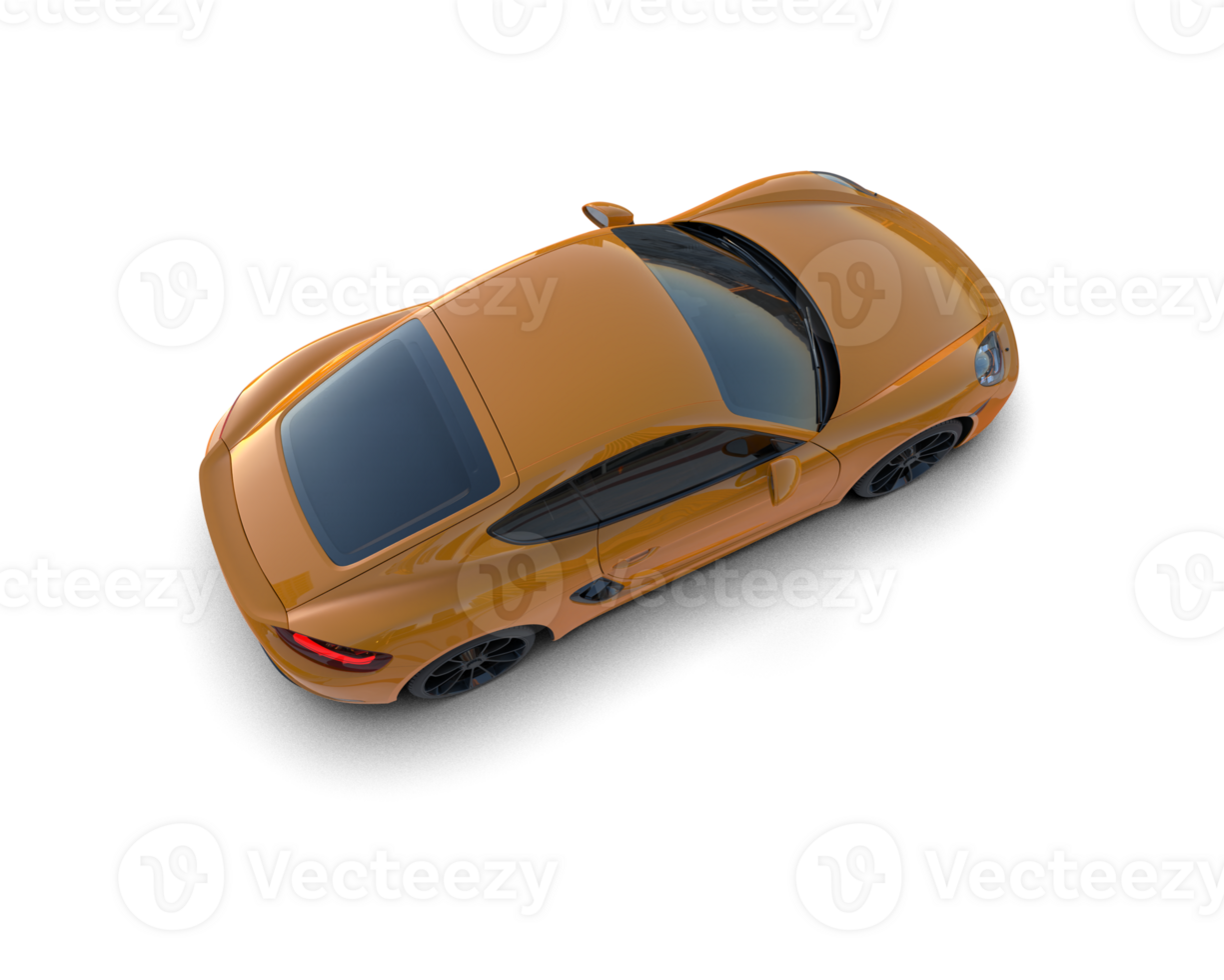 Realistic sport car isolated on background. 3d rendering - illustration png