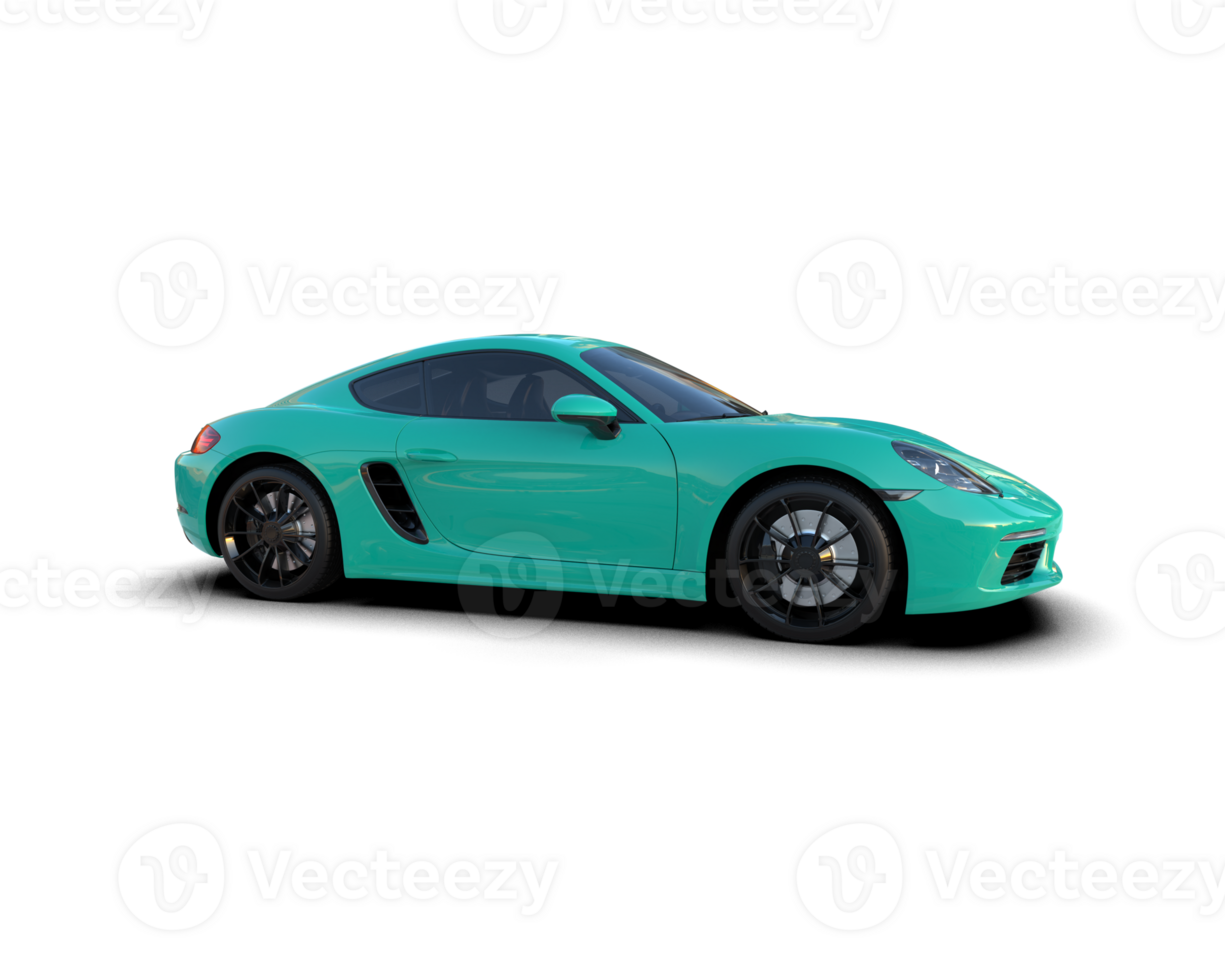 Realistic sport car isolated on background. 3d rendering - illustration png