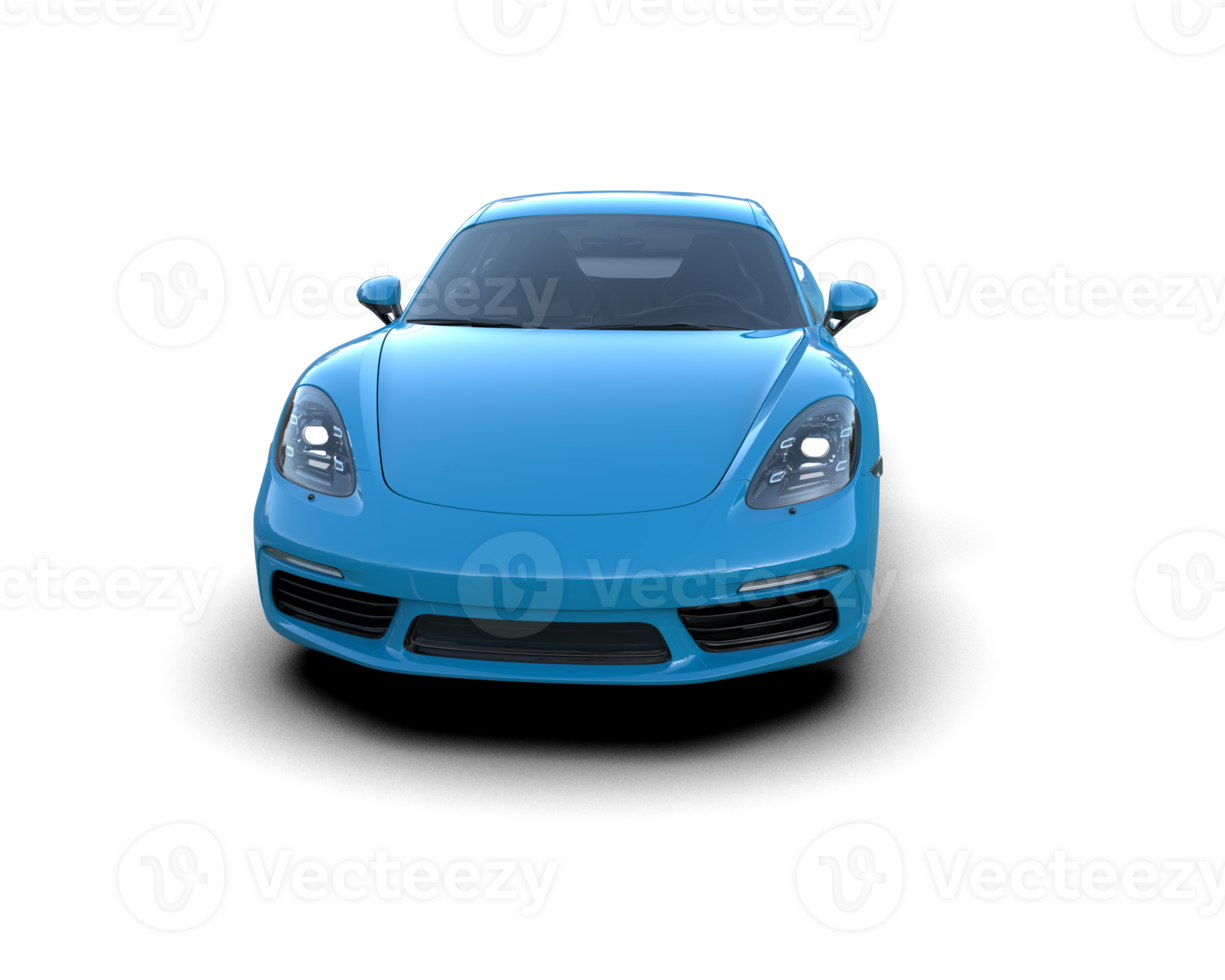 Realistic sport car isolated on background. 3d rendering - illustration png